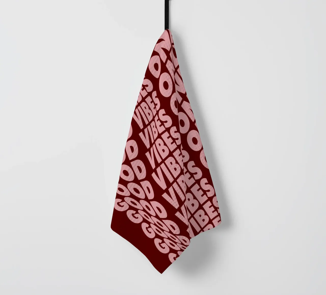 Good Vibes Only Abstract Modern Typografie Design Wall Art torchon de THE MOTIVATED TYPE