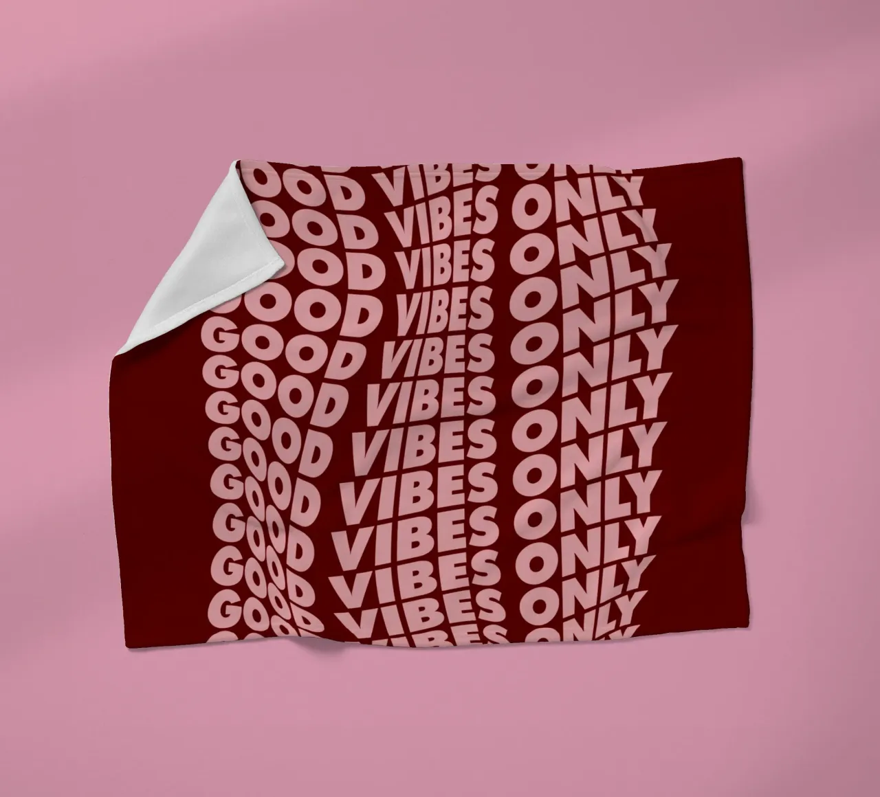 Good Vibes Only Abstract Modern Typografie Ontwerp Muur Art fleecedeken van THE MOTIVATED TYPE