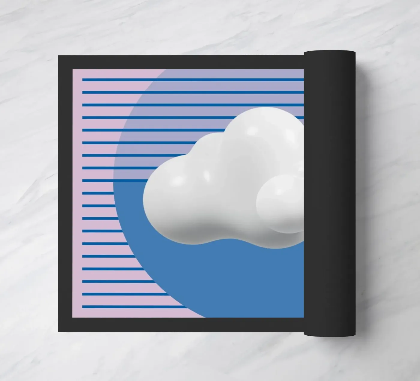 THE CLOUD Fußmatte von SMRT STUDIO