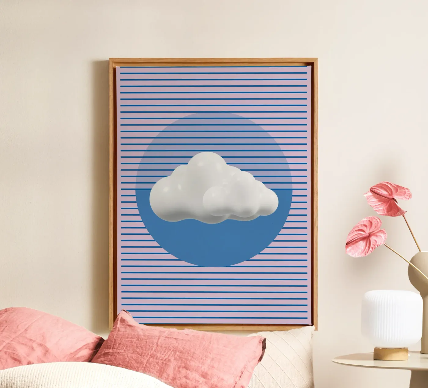THE CLOUD canvas by SMRT STUDIO