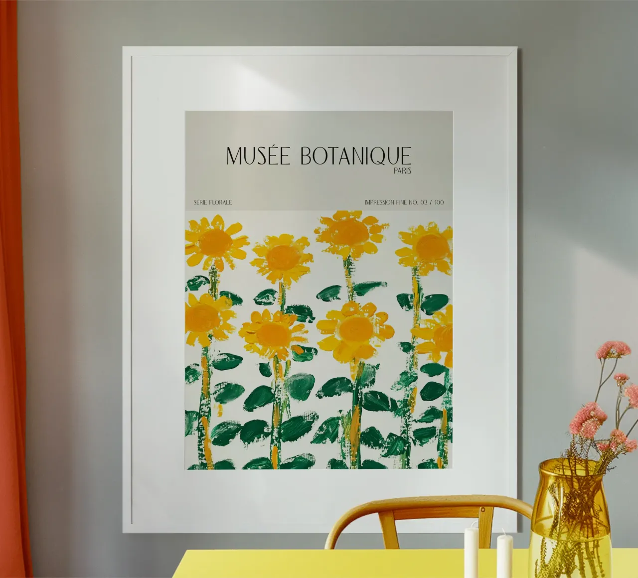 Musée Botanique No 17 poster con telaio in plastica da treechild