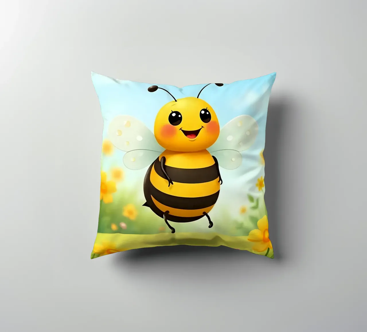 Biene_2 decorative cushion by Tierisch bunt by LK