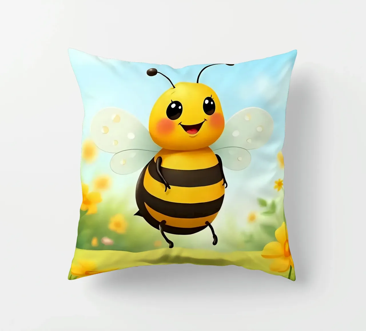 Biene_2 decorative cushion by Tierisch bunt by LK