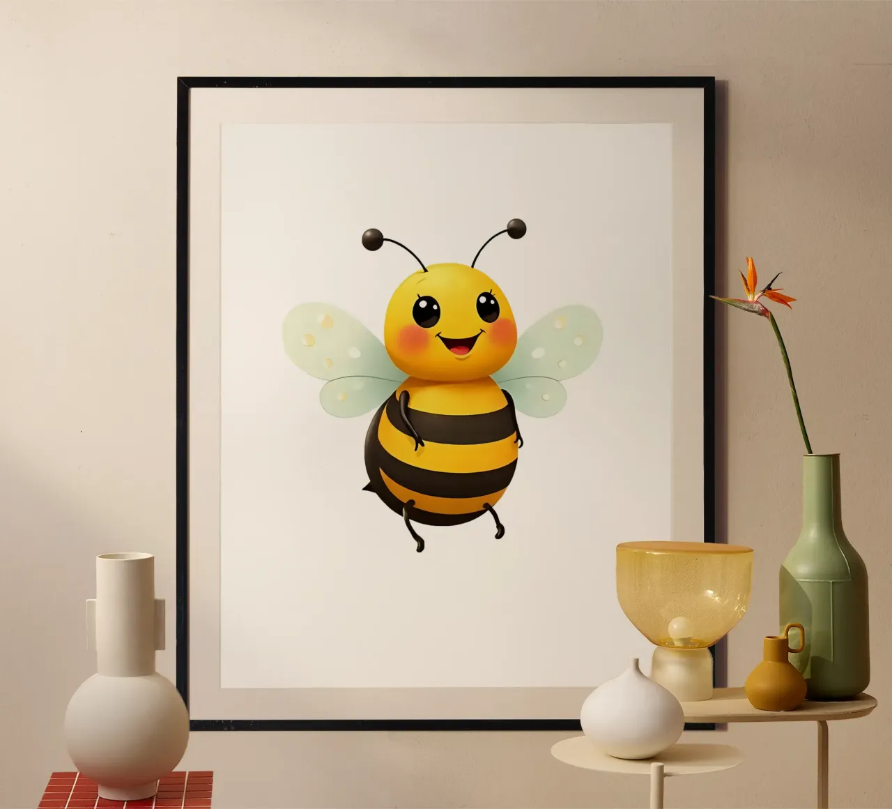 Biene_2a poster da Tierisch bunt by LK