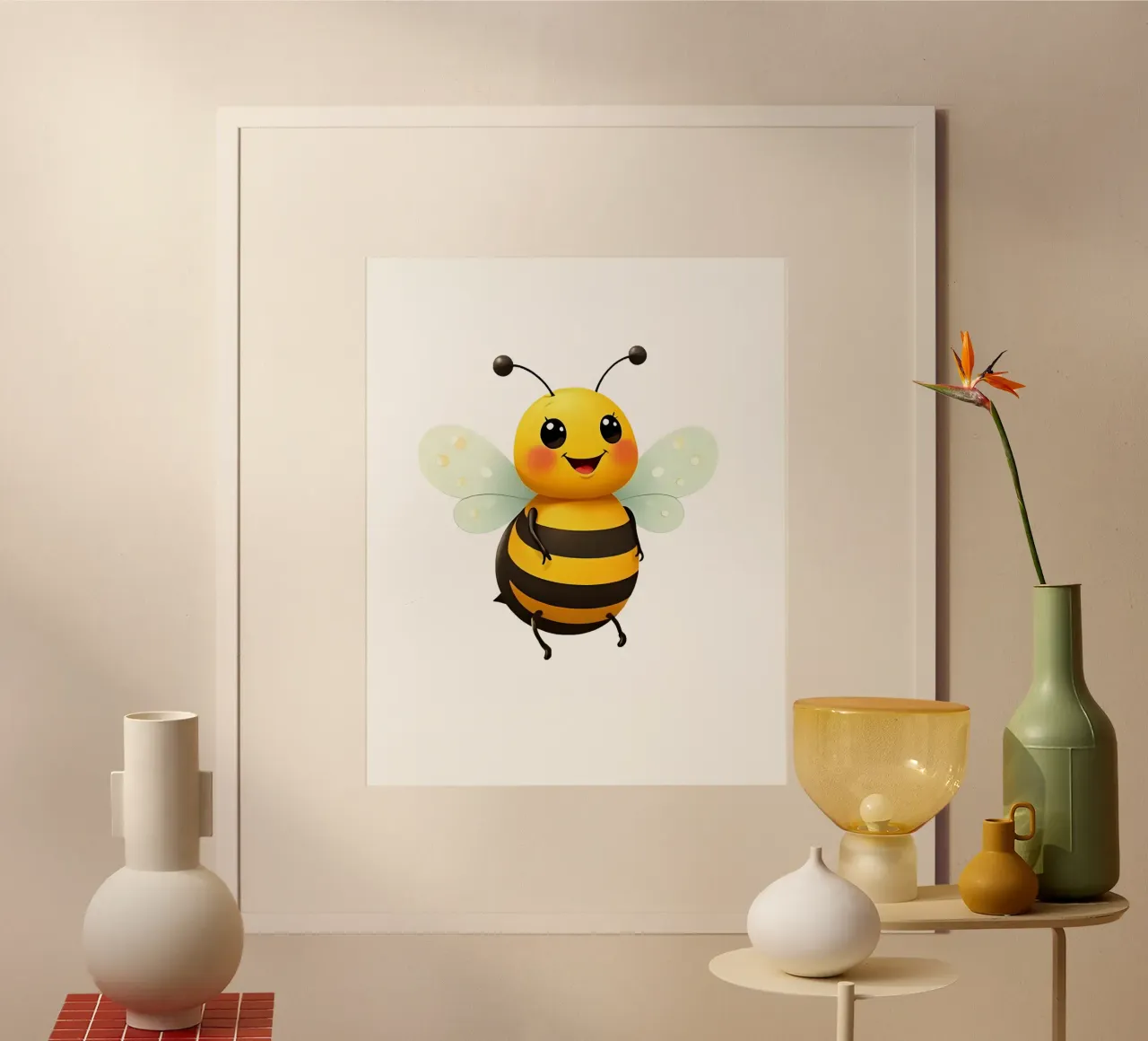 Biene_2a poster da Tierisch bunt by LK