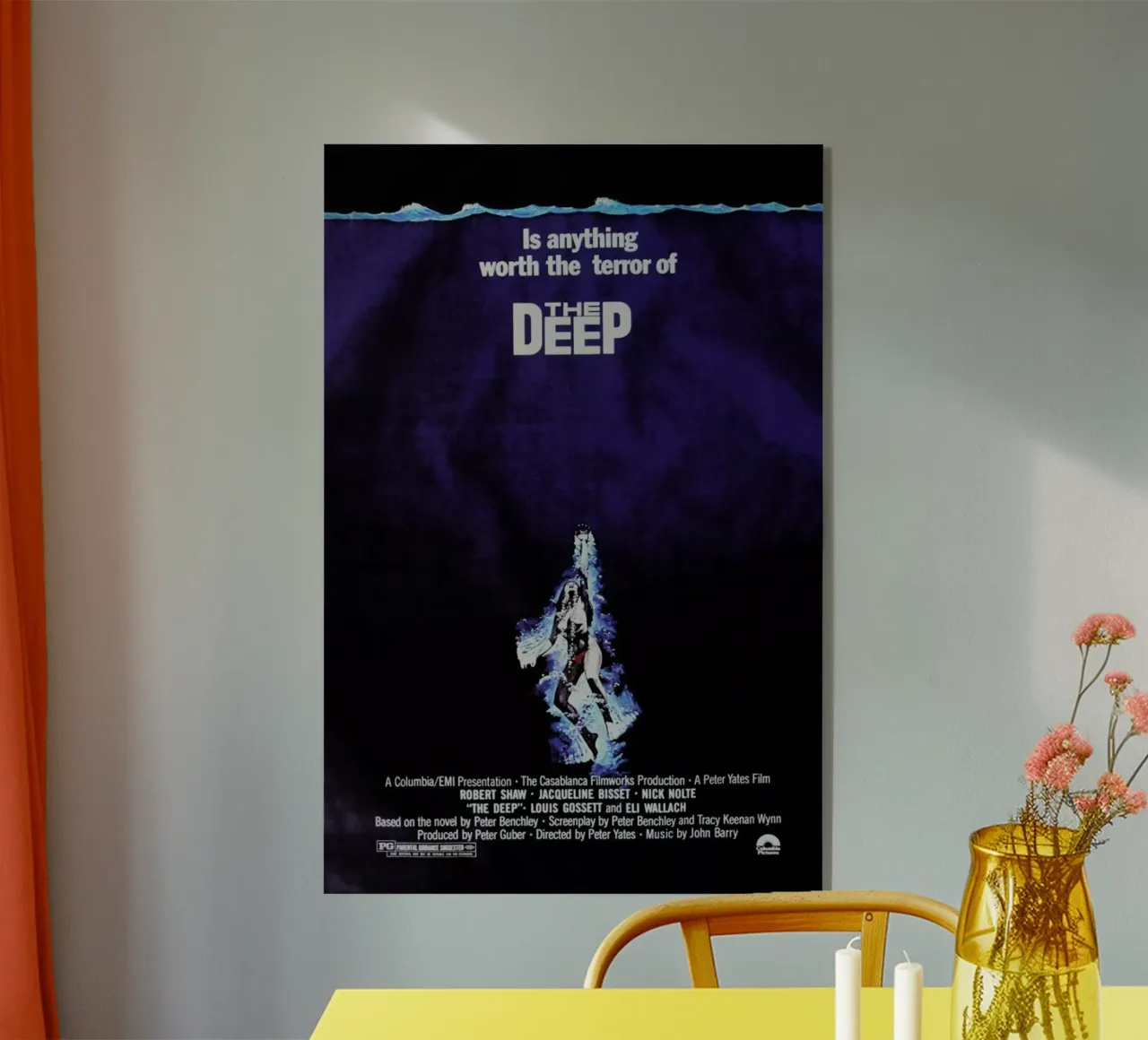 ‘The Deep’ Retro Movie Poster plexiglass da Gallery Print and Art Limited