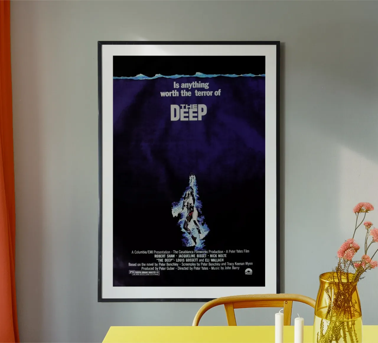 ‘The Deep’ Retro Movie Poster carta hahnemühle da Gallery Print and Art Limited