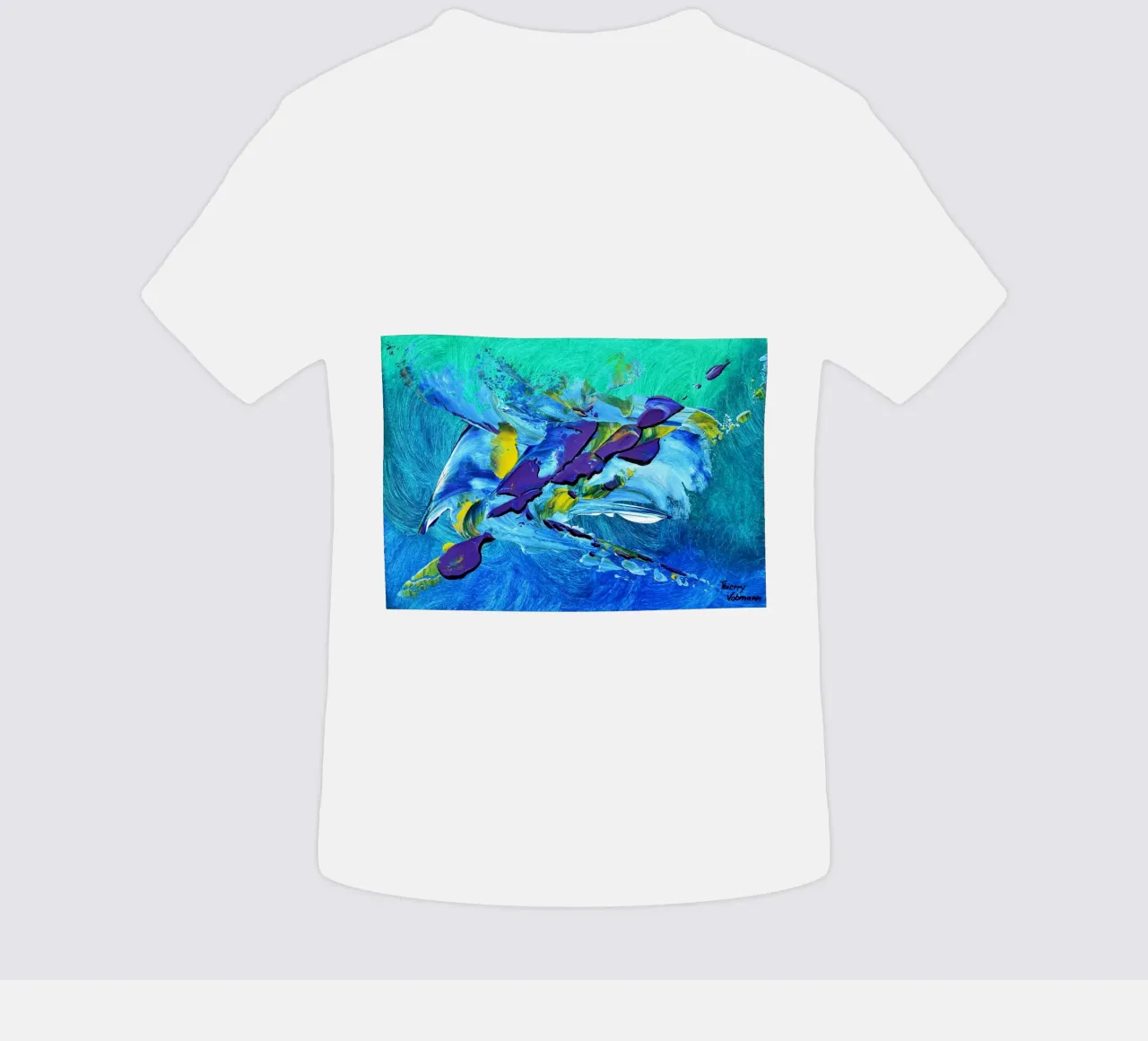 MESSAGE FROM THE HEART 2 maglietta neonato da Thierry Vobmann Abstract painting