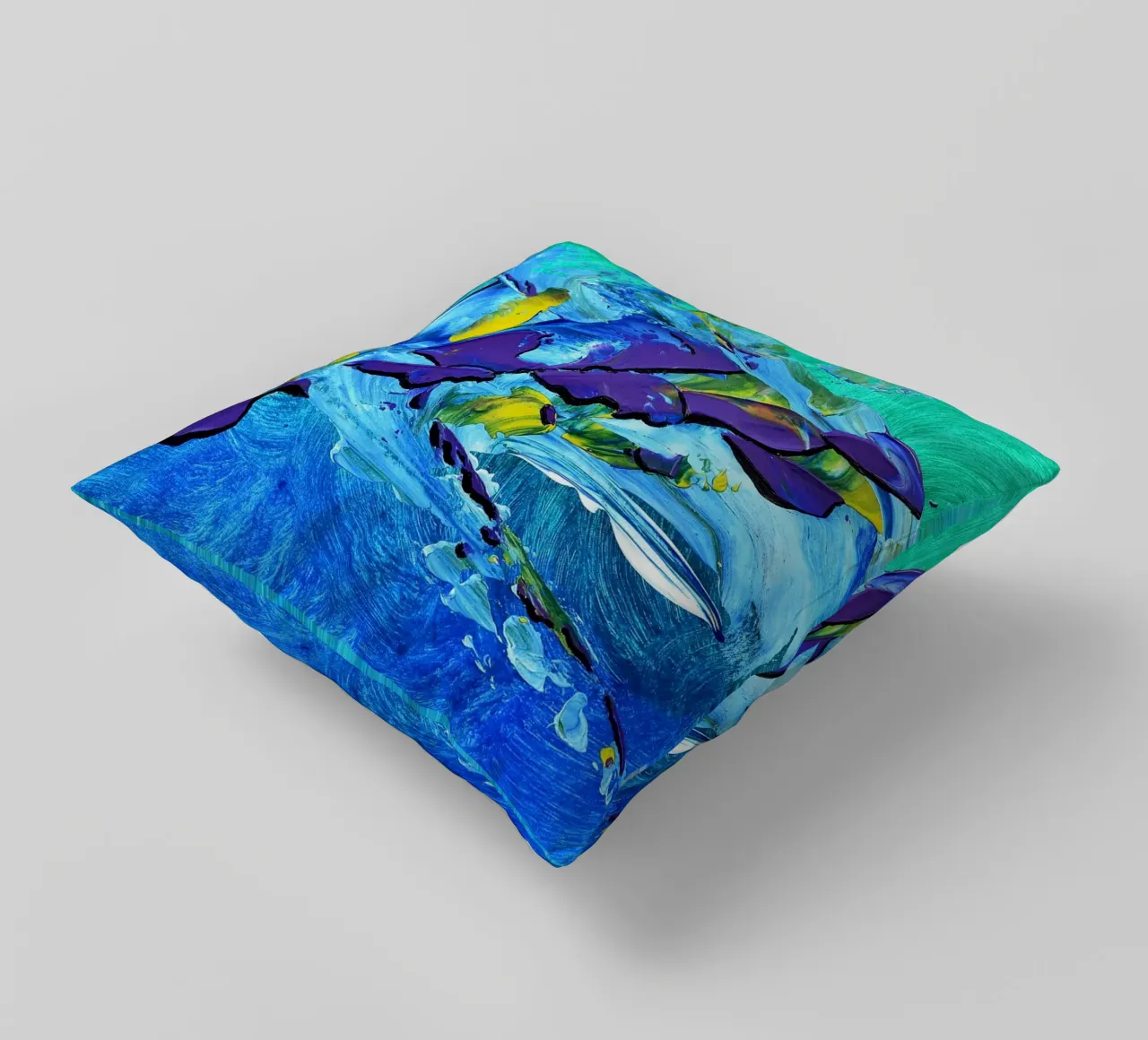 MESSAGE FROM THE HEART 2 cuscino da Thierry Vobmann Abstract painting