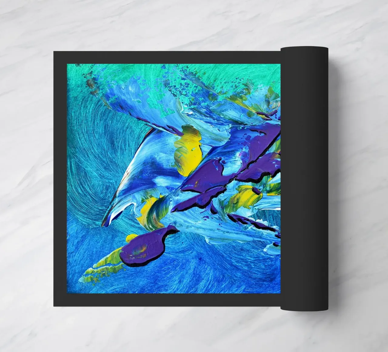 MESSAGE FROM THE HEART 2 zerbino da Thierry Vobmann Abstract painting
