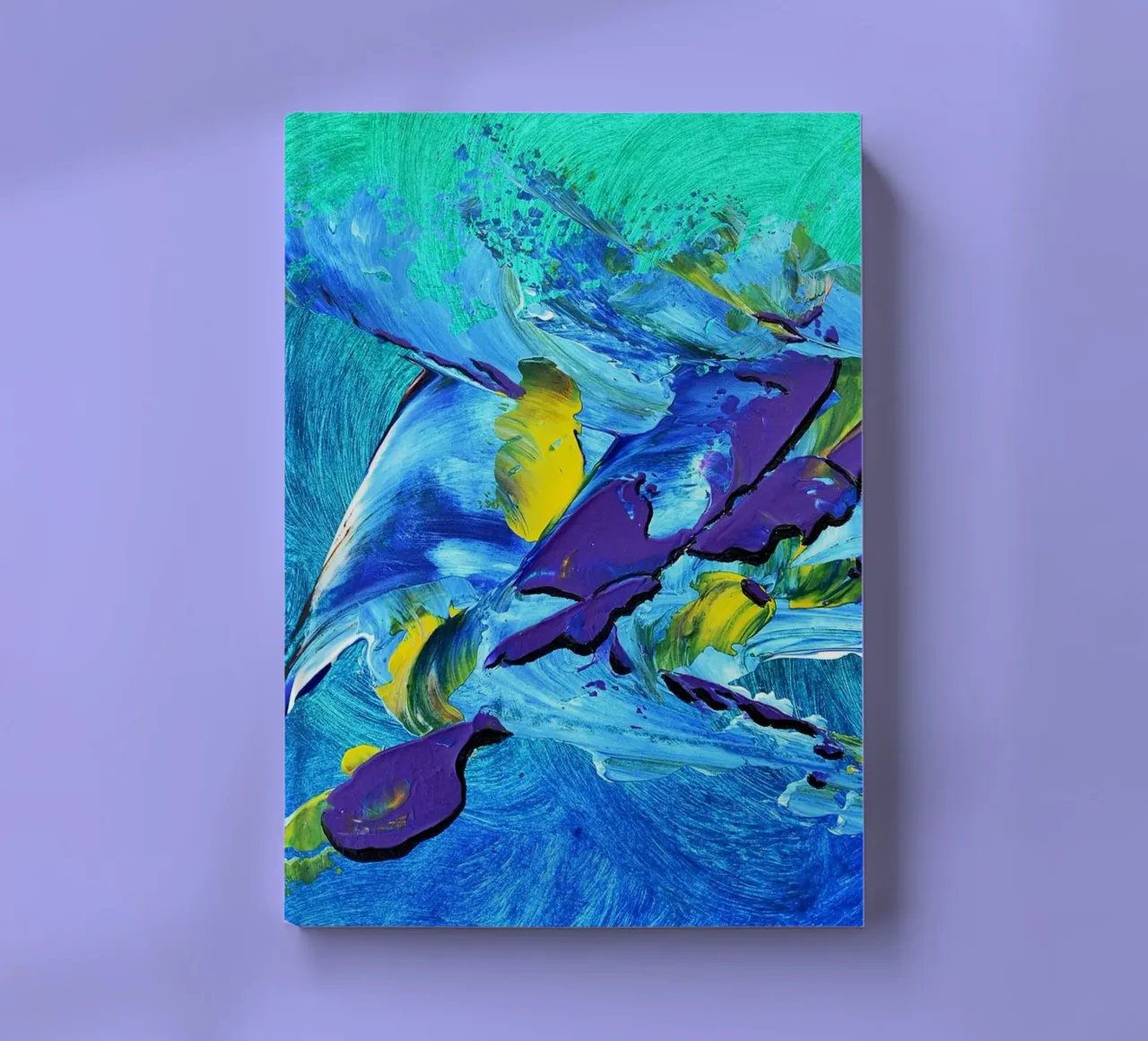 MESSAGE FROM THE HEART 2 notebook by Thierry Vobmann Abstract painting