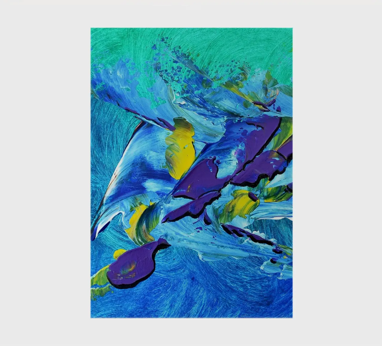 MESSAGE FROM THE HEART 2 notebook by Thierry Vobmann Abstract painting