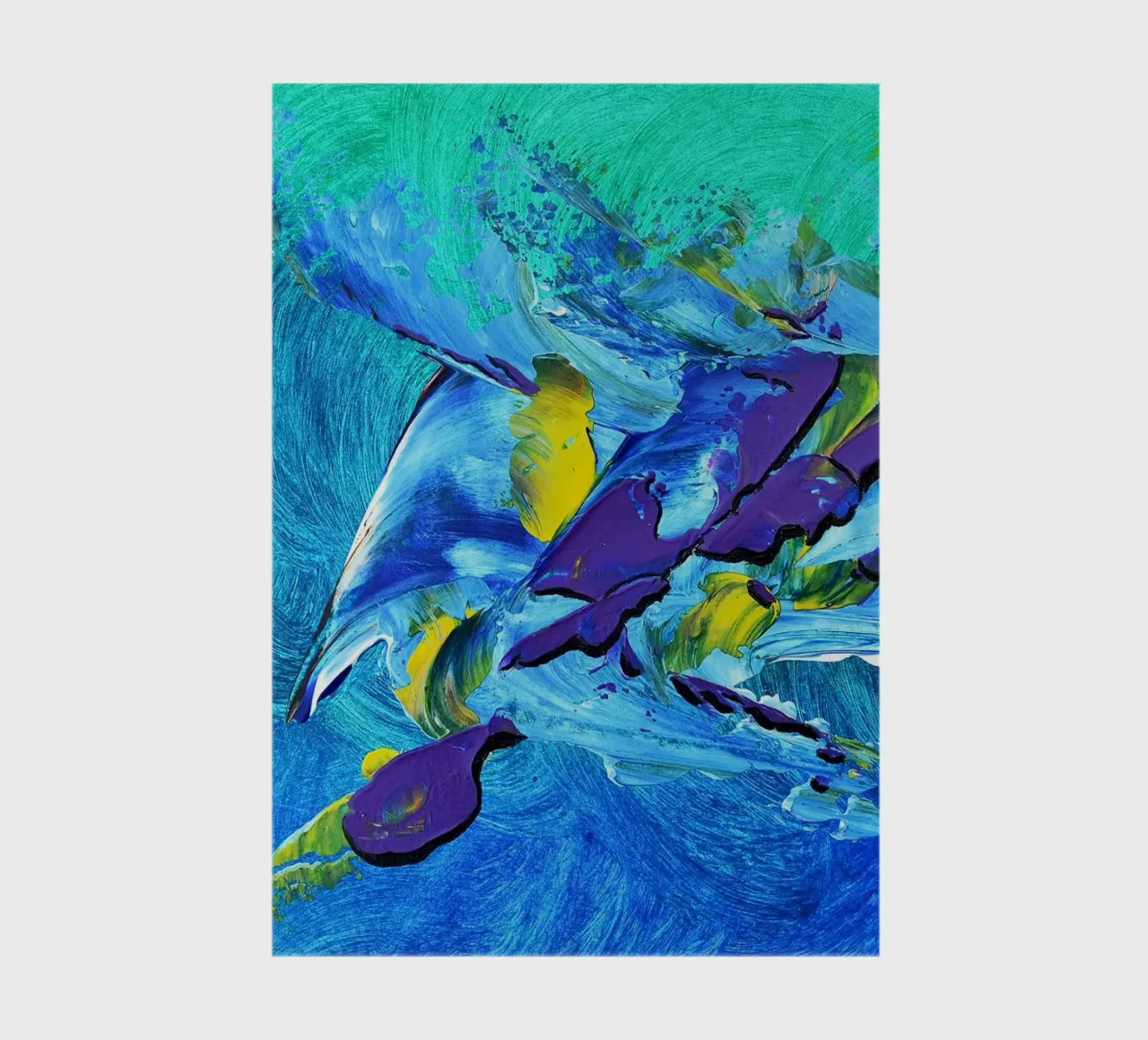 MESSAGE FROM THE HEART 2 notebook by Thierry Vobmann Abstract painting