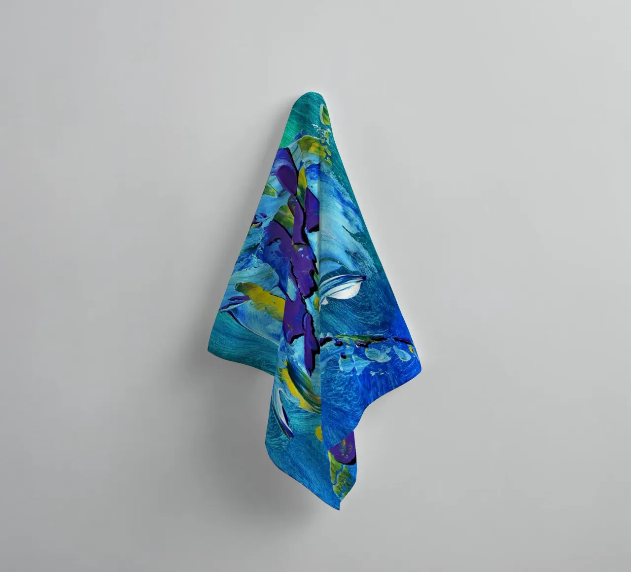MESSAGE FROM THE HEART 2 asciugamano da bagno da Thierry Vobmann Abstract painting