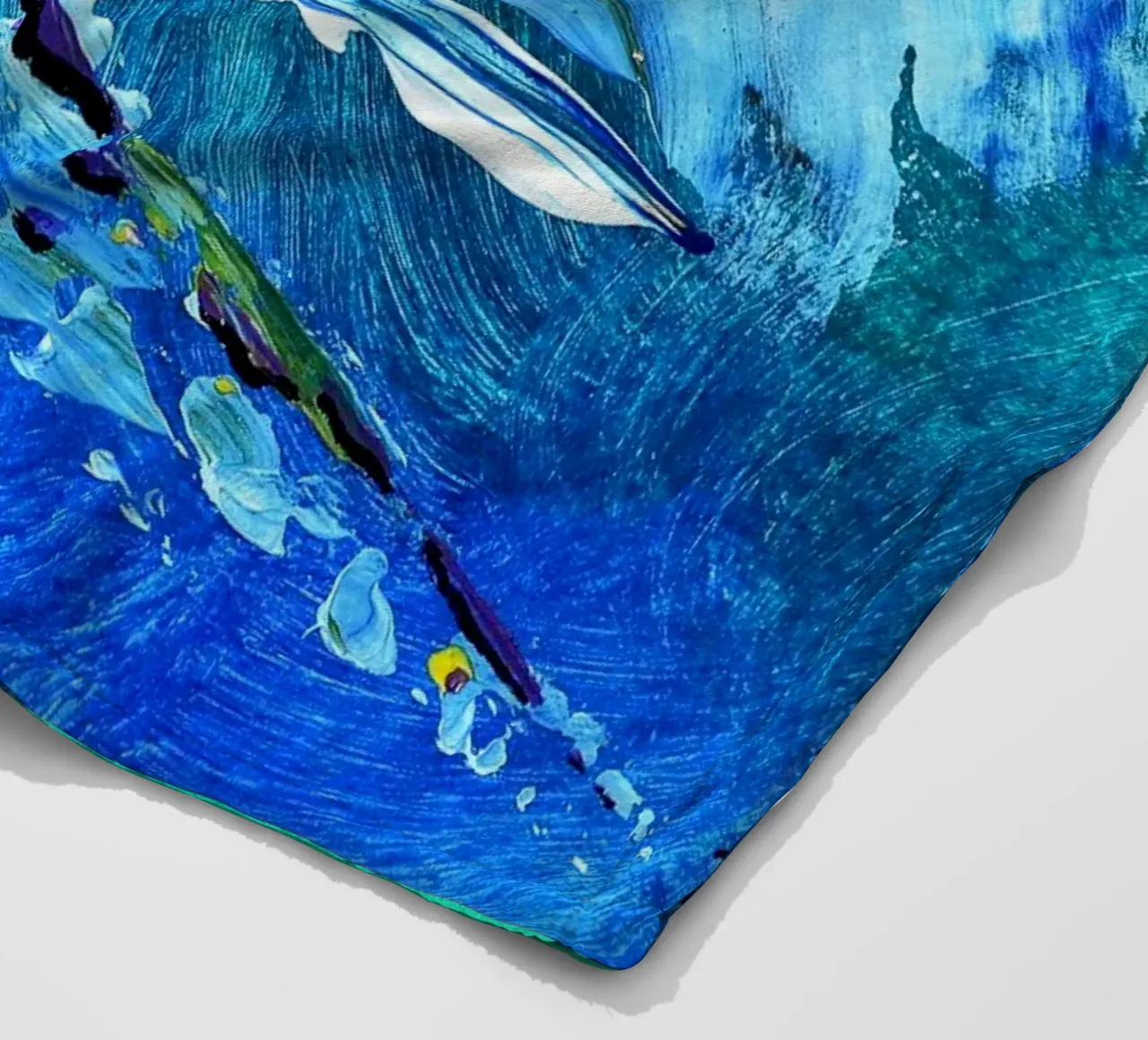 MESSAGE FROM THE HEART 2 coperta in pile da Thierry Vobmann Abstract painting