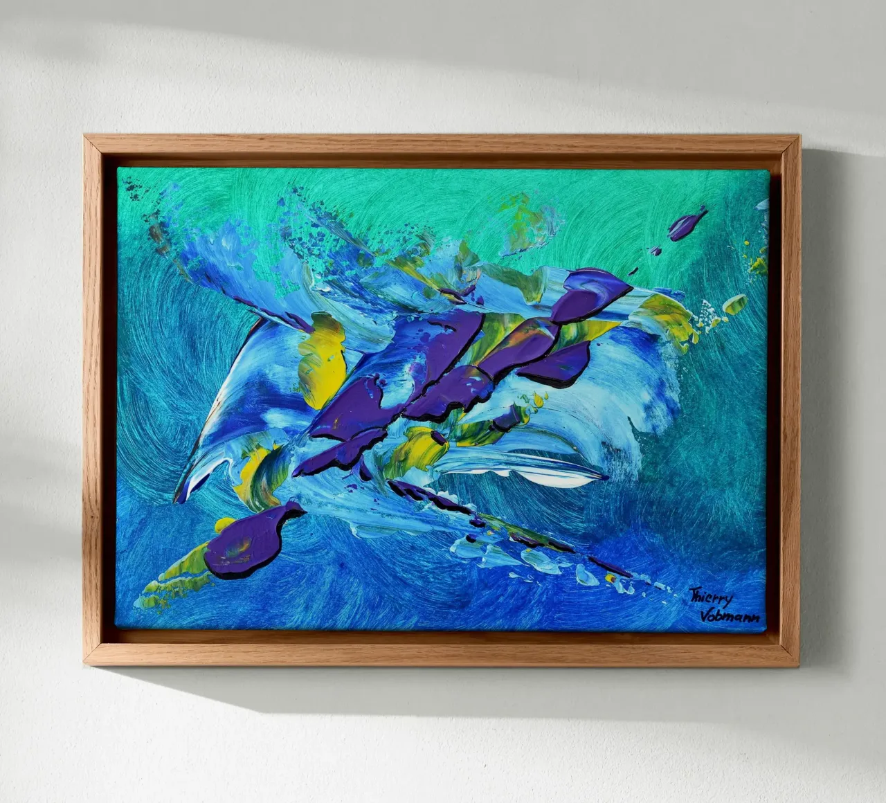 MESSAGE FROM THE HEART 2 tela da Thierry Vobmann Abstract painting