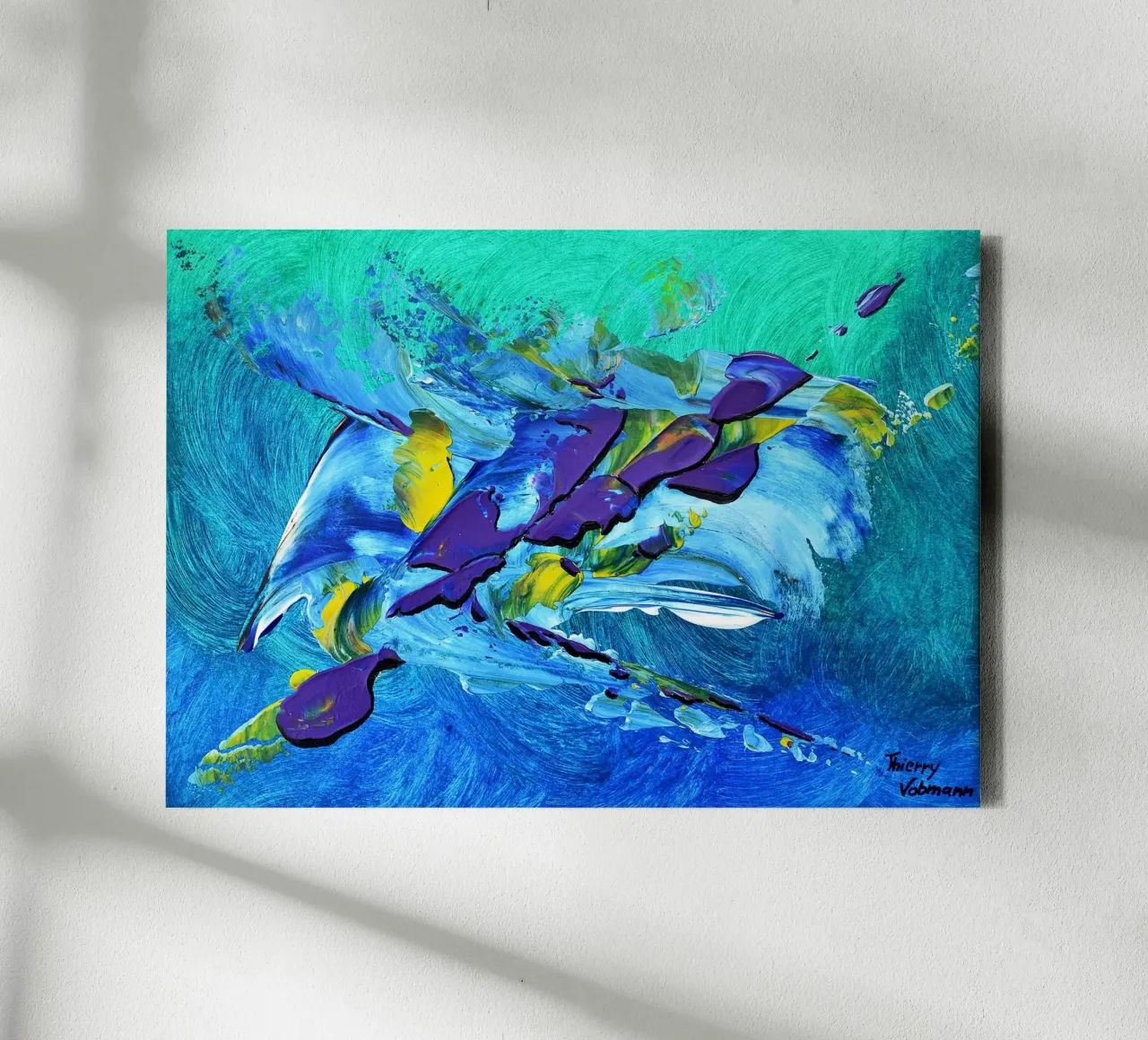 MESSAGE FROM THE HEART 2 tela da Thierry Vobmann Abstract painting