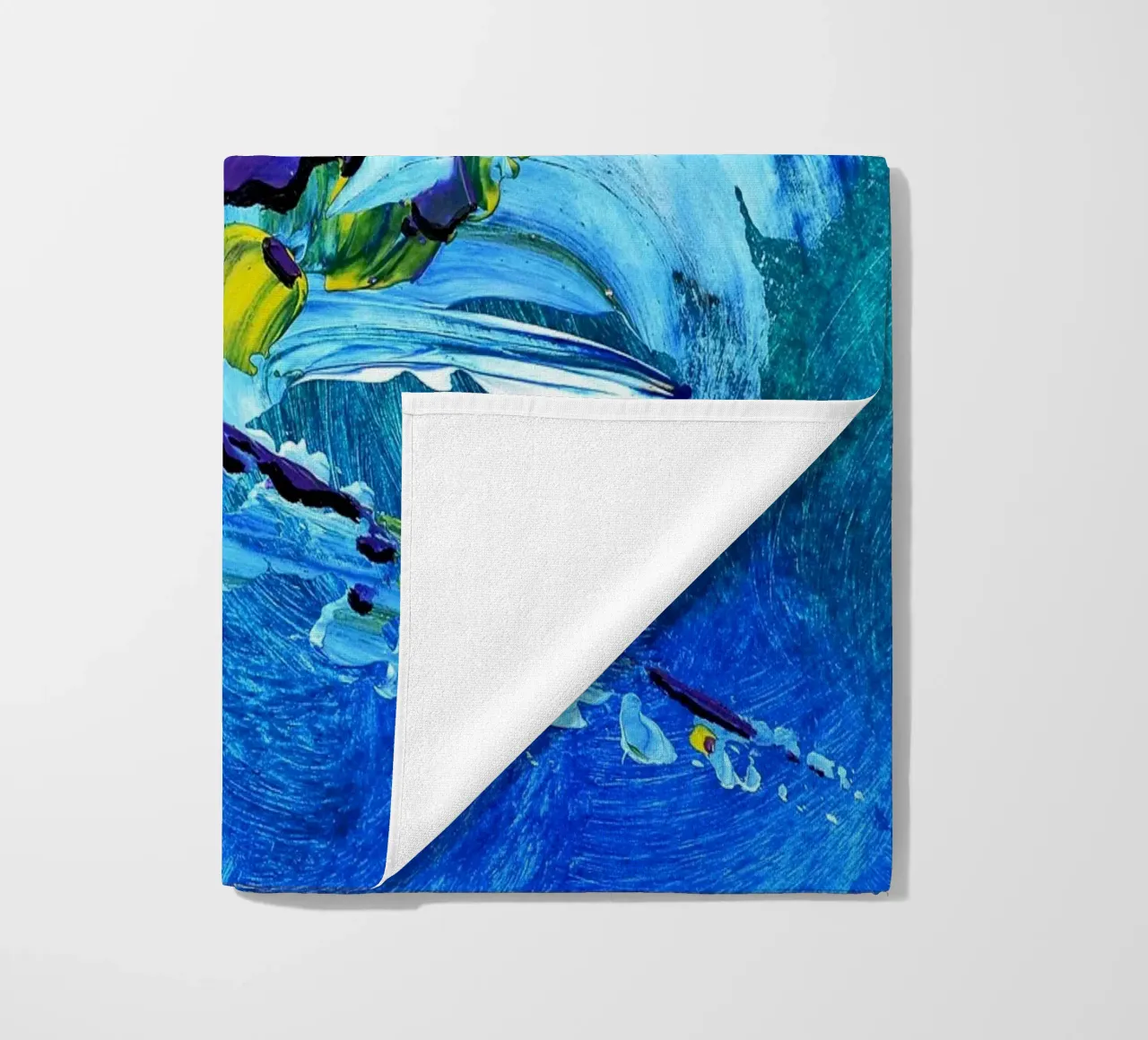 MESSAGE FROM THE HEART 2 Strandtuch von Thierry Vobmann Abstract painting