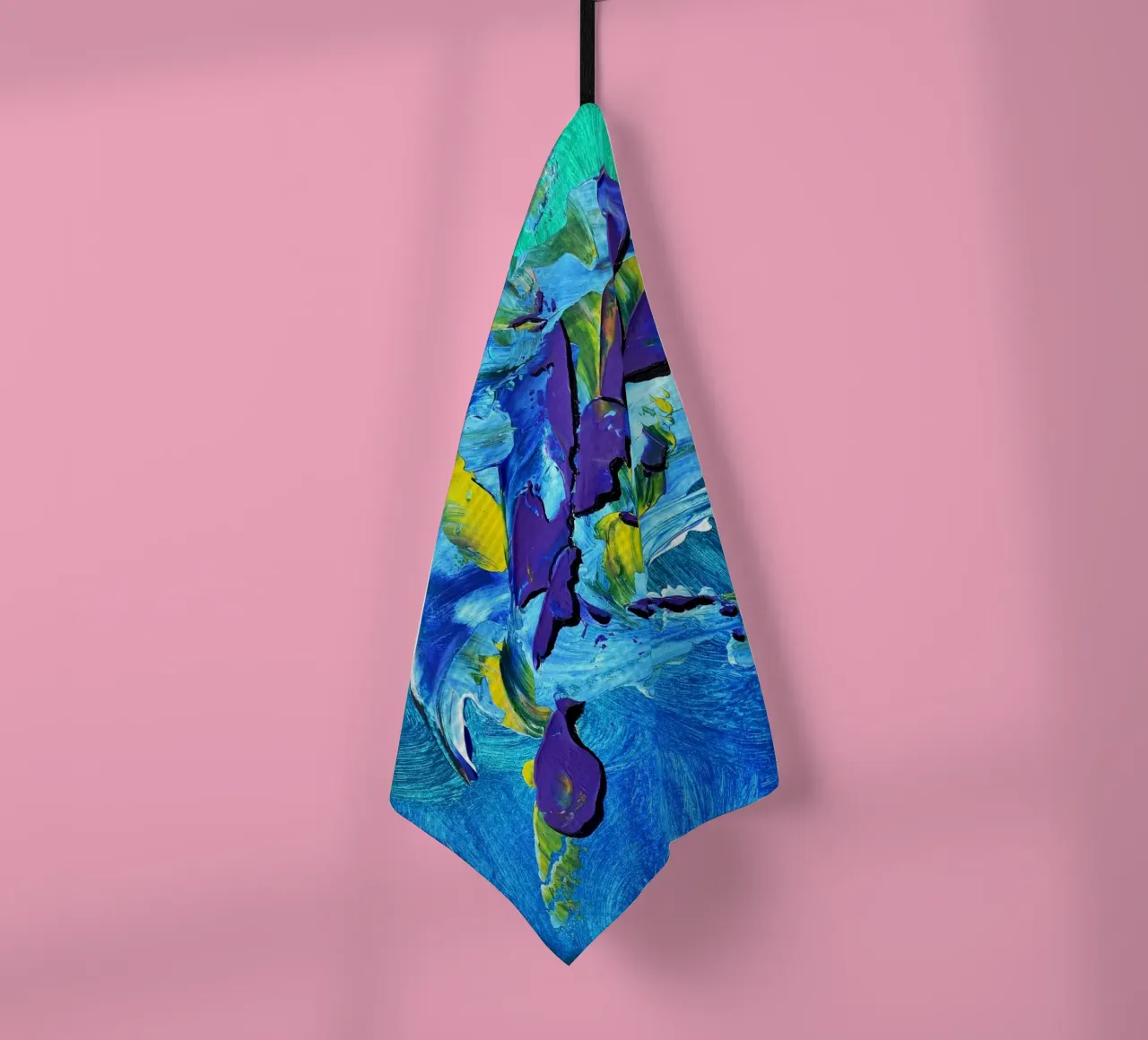 MESSAGE FROM THE HEART 2 torchon de Thierry Vobmann Abstract painting