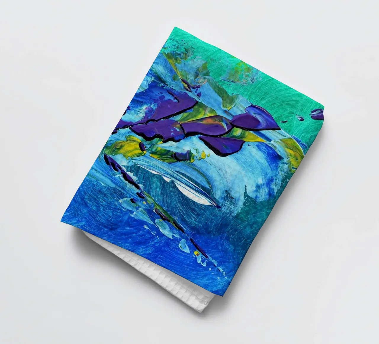 MESSAGE FROM THE HEART 2 torchon de Thierry Vobmann Abstract painting