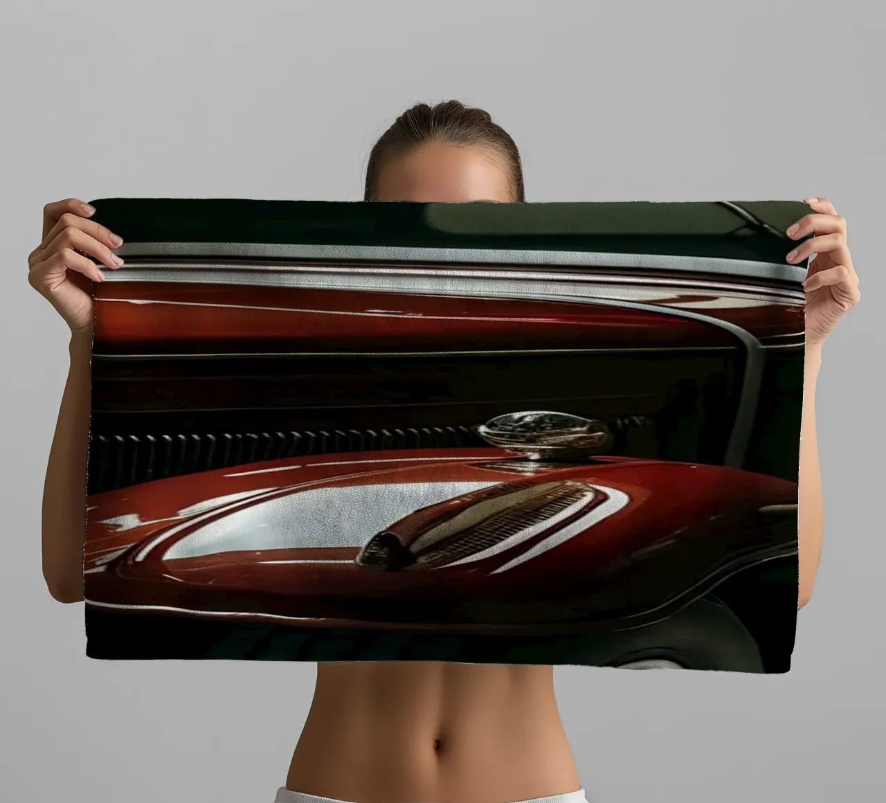 Unique Red Classic Car towel by CAR EDITION