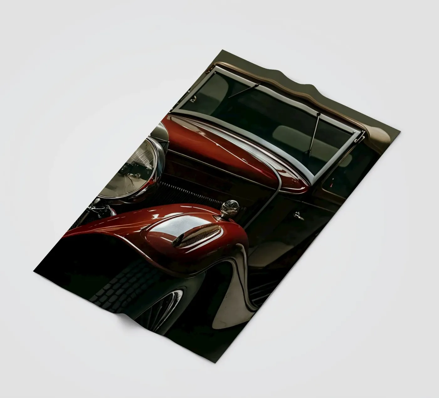 Unique Red Classic Car Fleecedecke von CAR EDITION