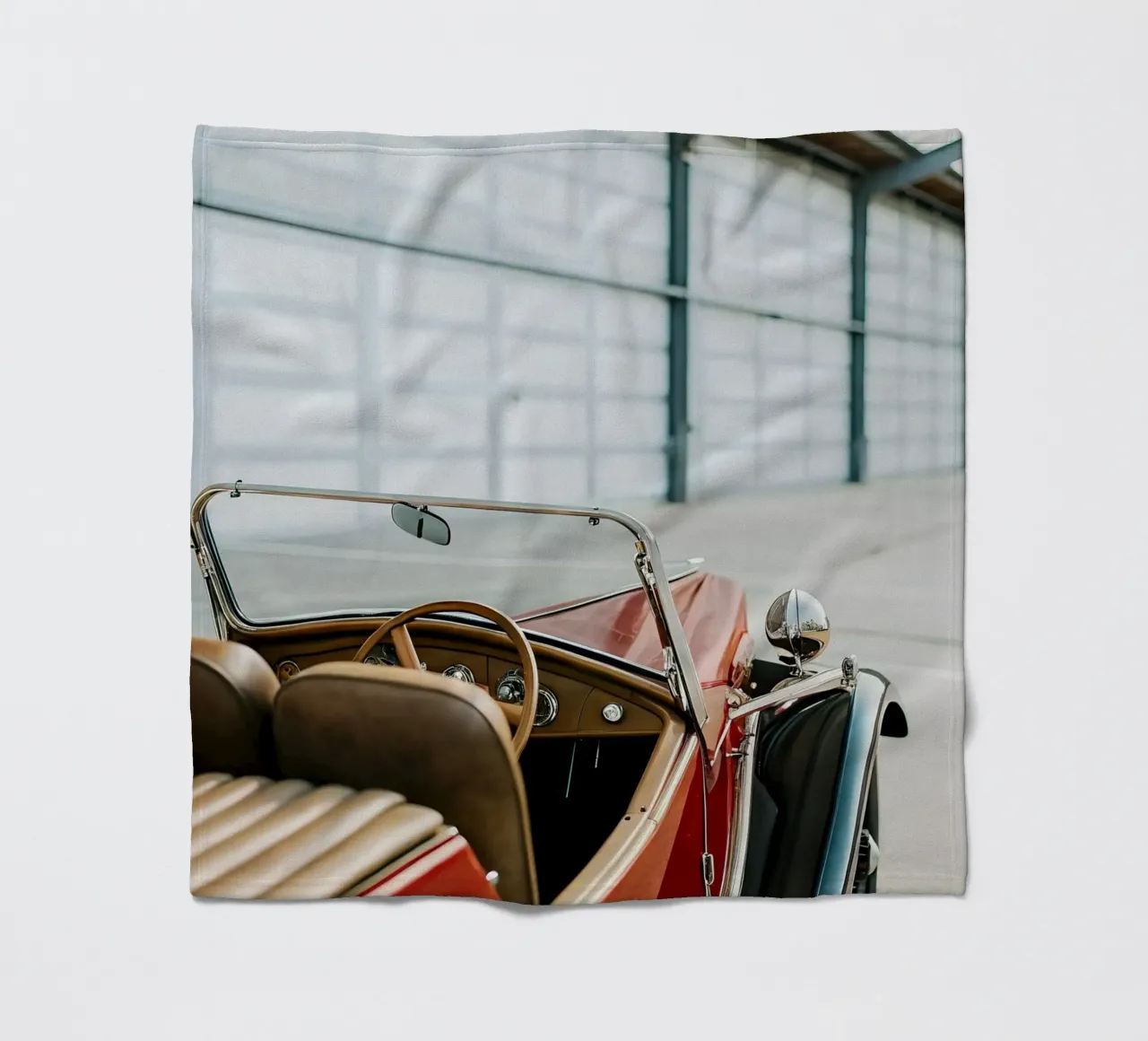 Einzigartige Oldtimer Fleecedecke von CAR EDITION