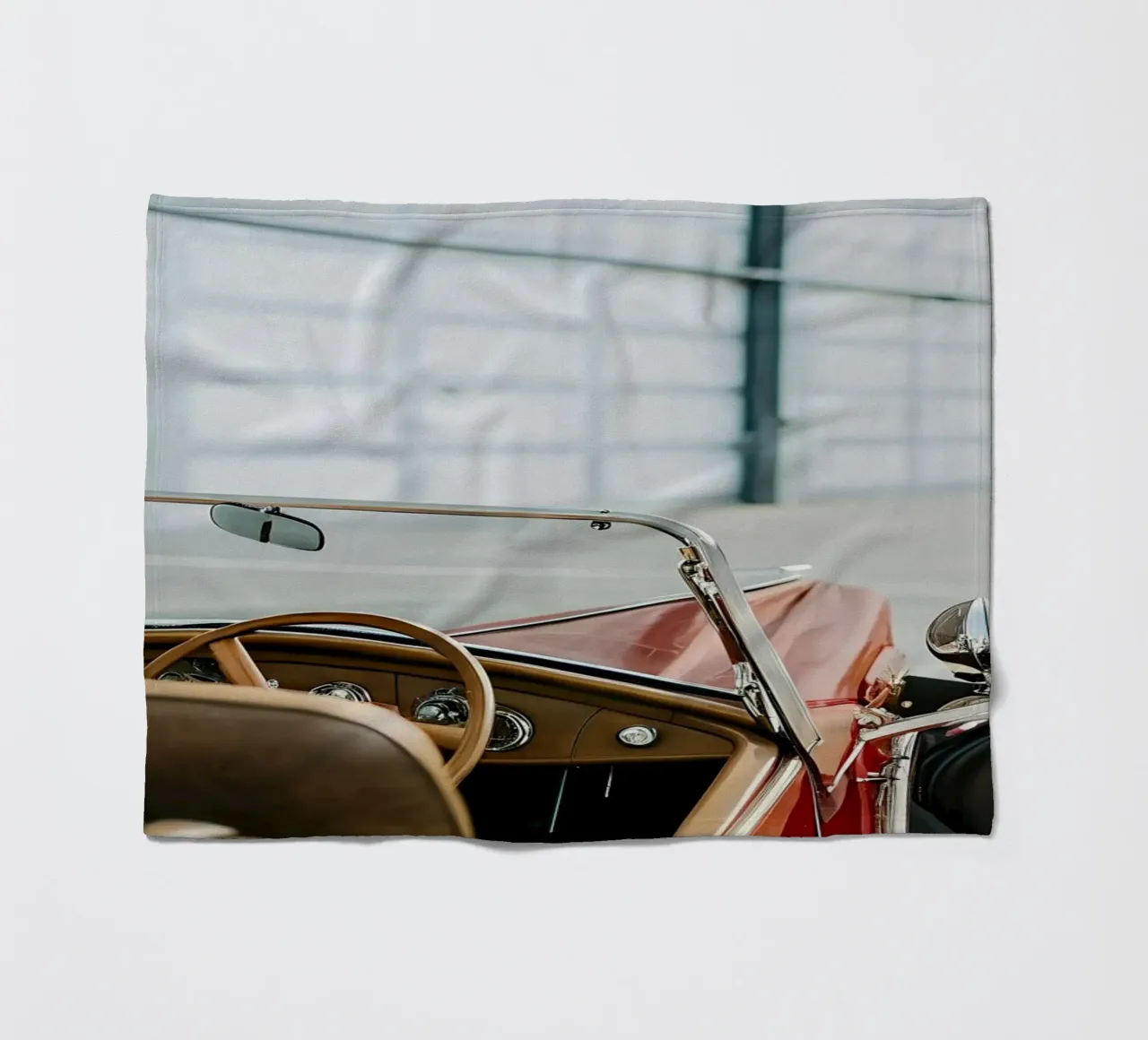 Einzigartige Oldtimer Fleecedecke von CAR EDITION