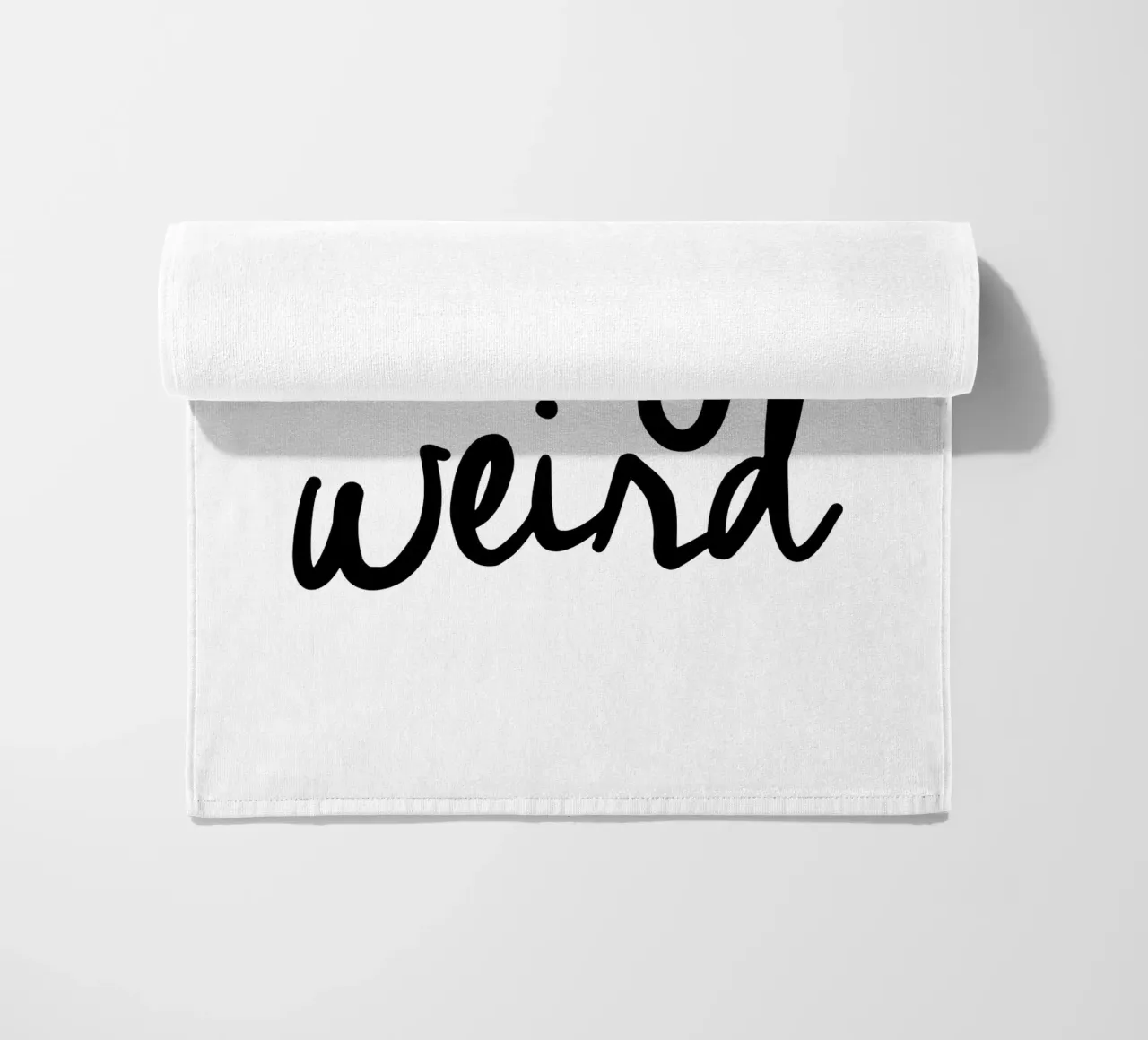 Stay Weird beach towel by THE MOTIVATED TYPE