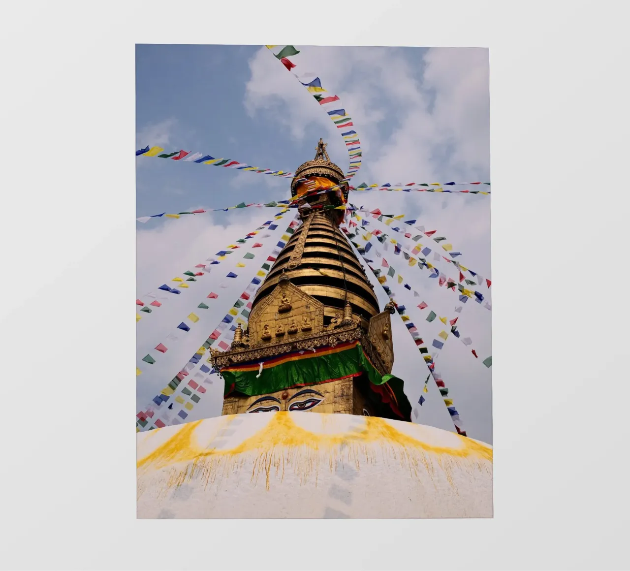 Eyes of Enlightenment Stupa telo in pvc da FujiPrints