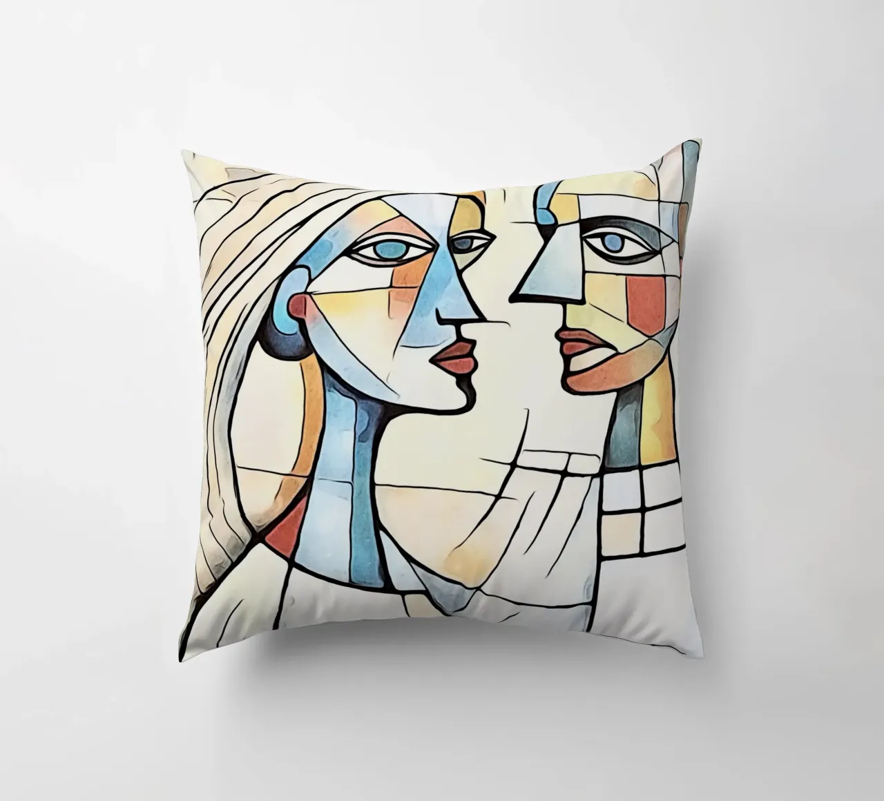 abstract pairs, motif 1 decorative cushion by ZAMART