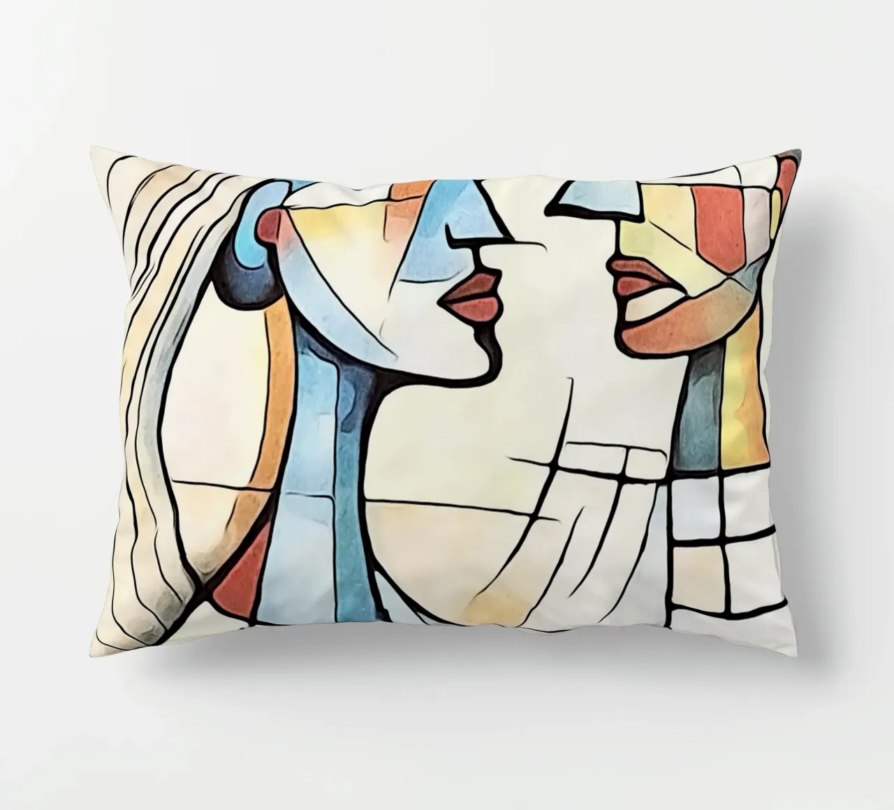abstract pairs, motif 1 decorative cushion by ZAMART