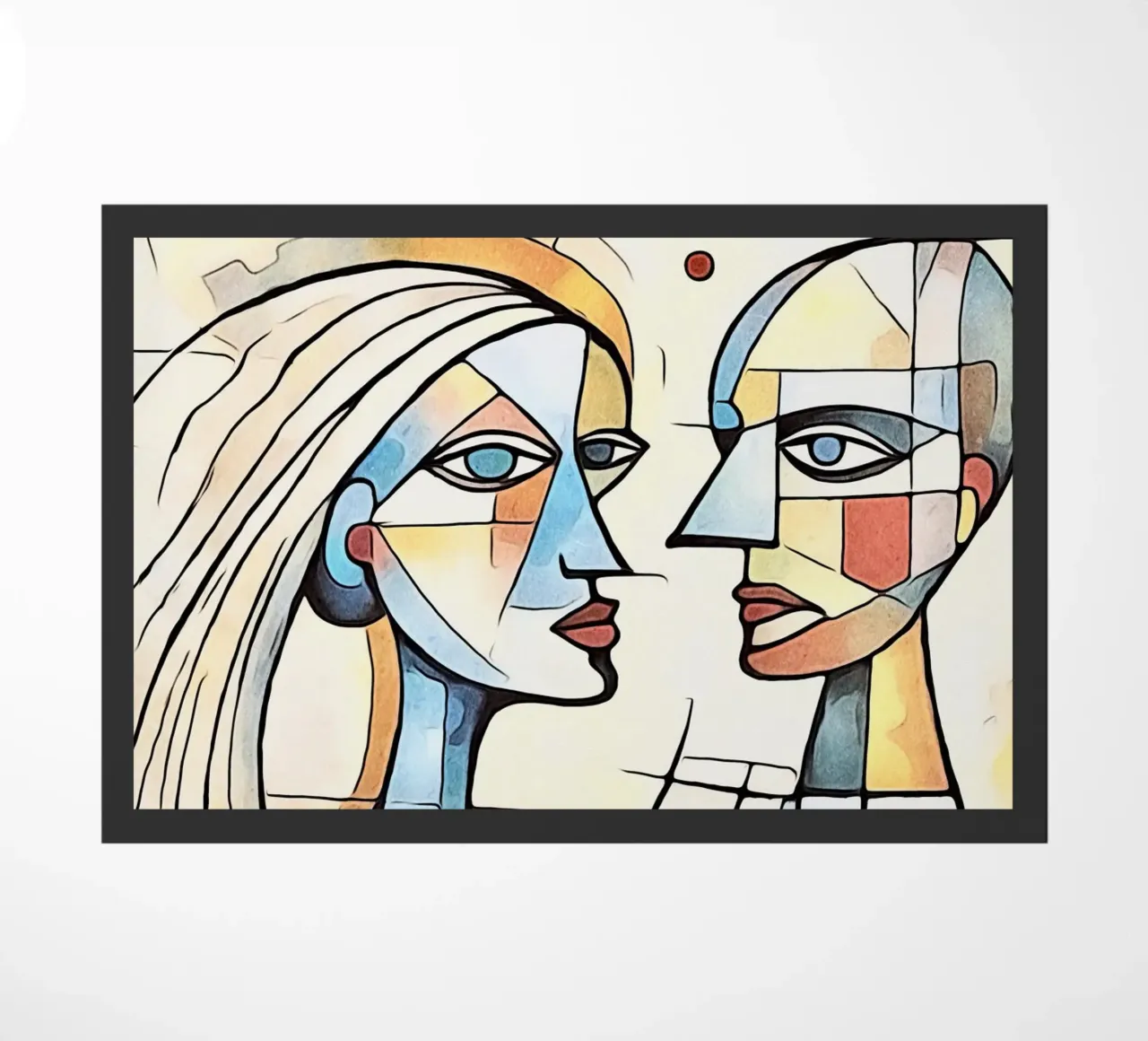 abstract pairs, motif 1 doormat by ZAMART