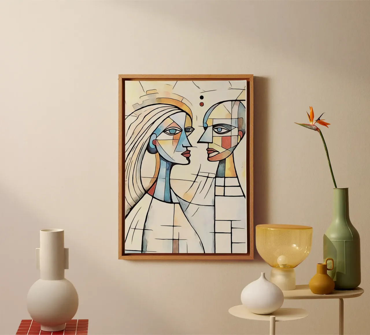 abstract pairs, motif 1 canvas by ZAMART