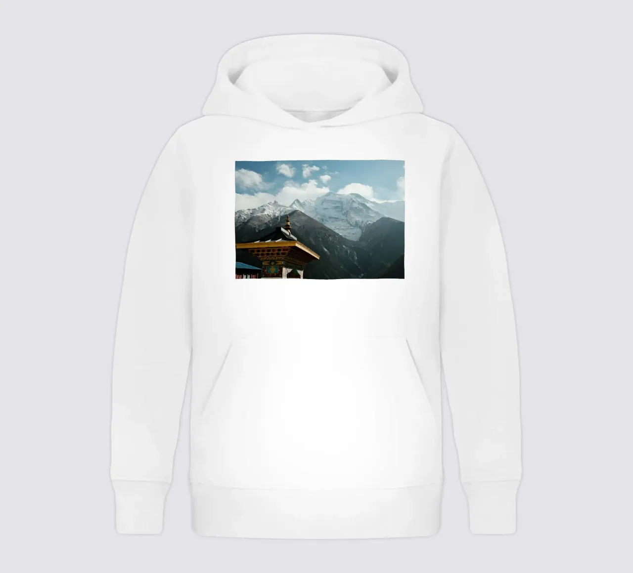 Annapurna Sanctuary in the Sky felpa bambino con cappuccio da FujiPrints