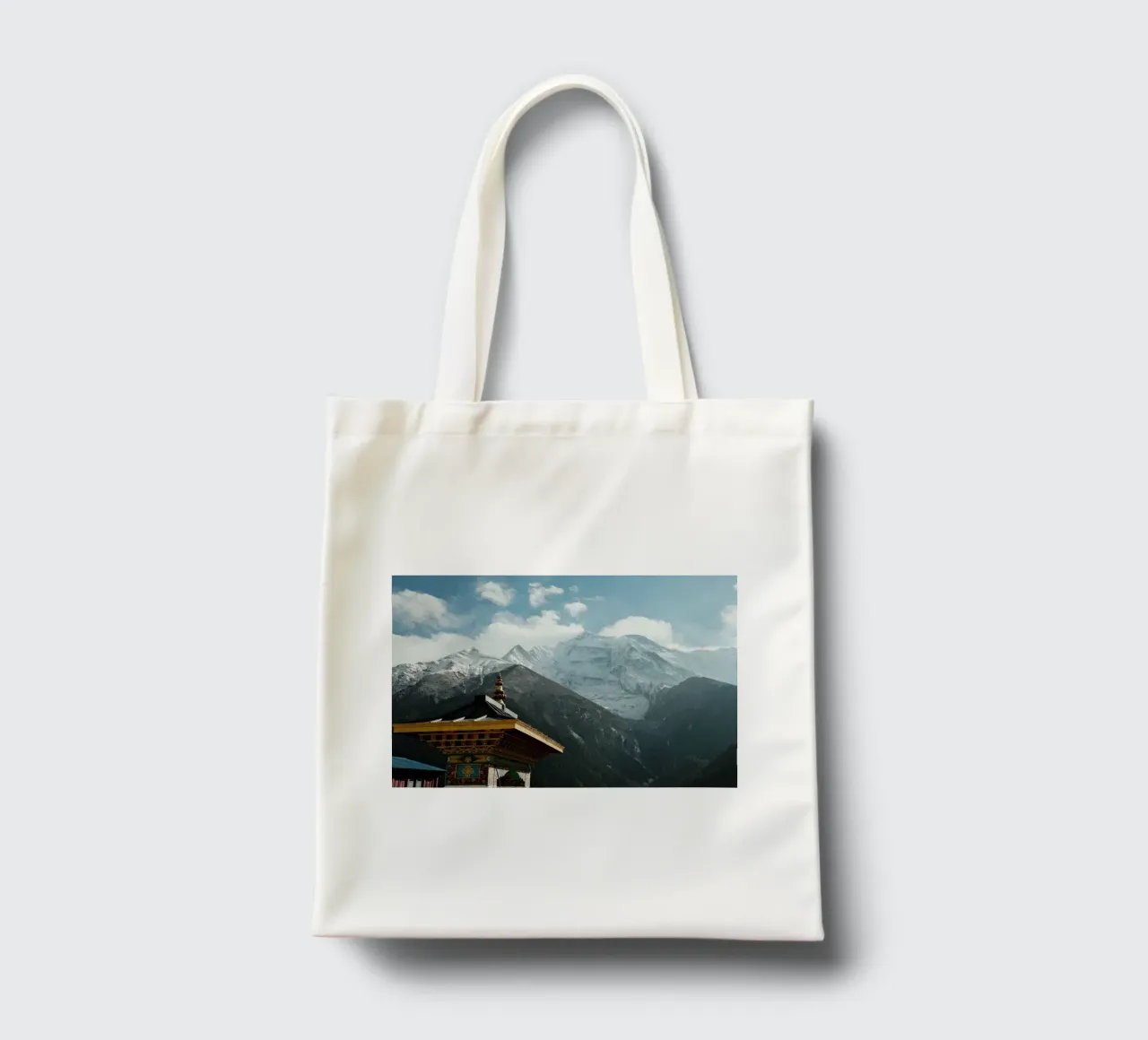 Annapurna Sanctuary in the Sky borsa in juta da FujiPrints