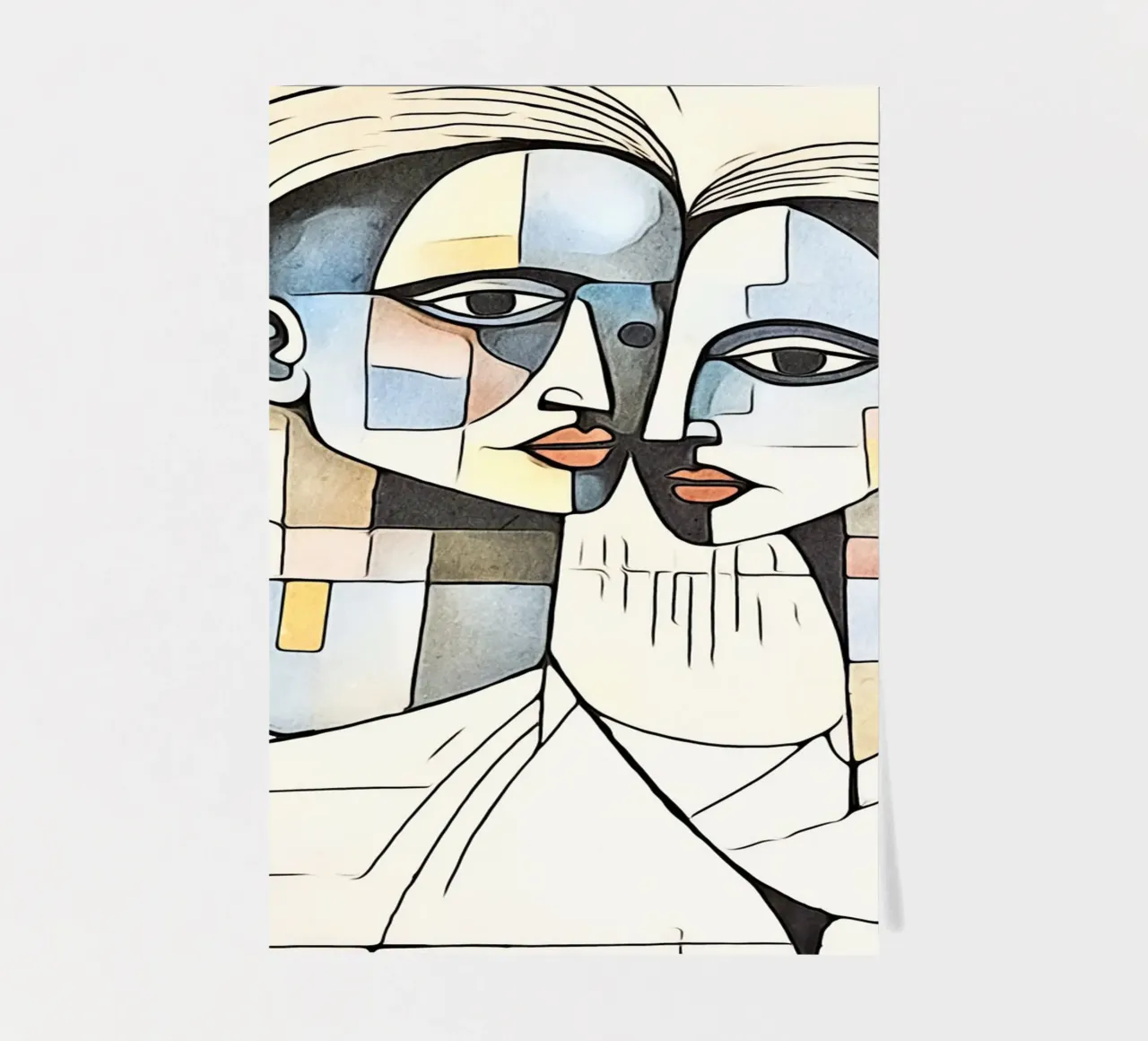abstract pairs, motif 3 sticker sheet by ZAMART
