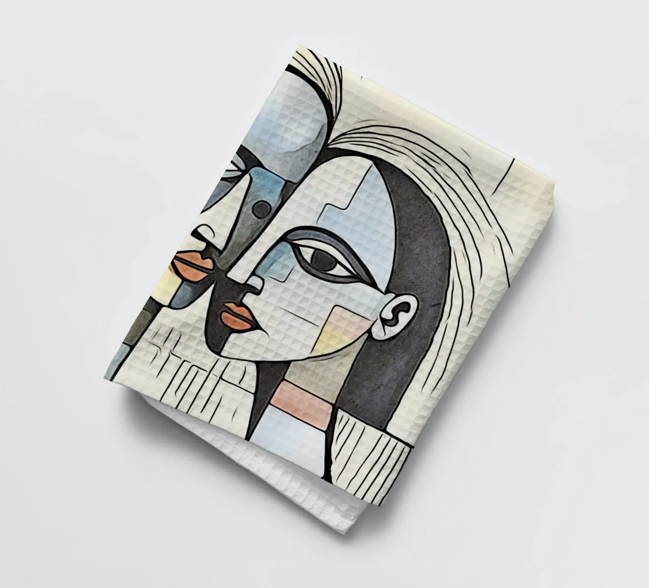 couples abstraits, motif 3 torchon de ZAMART