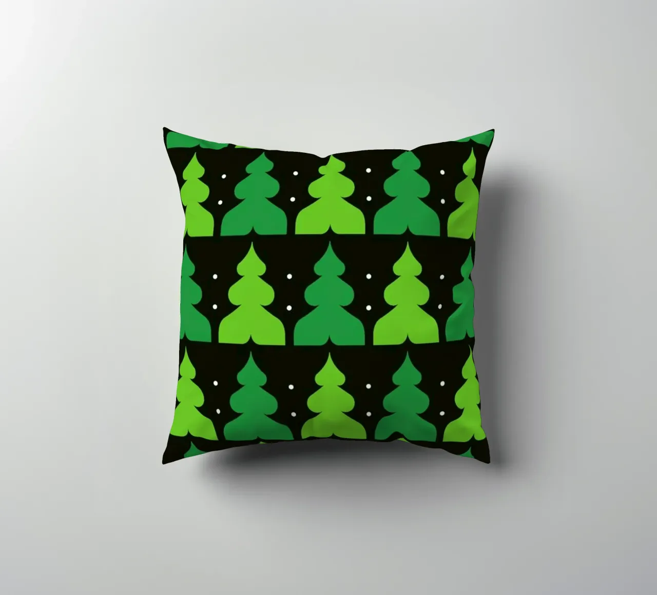 Green Christmas Forest cuscino da Bo Lundberg