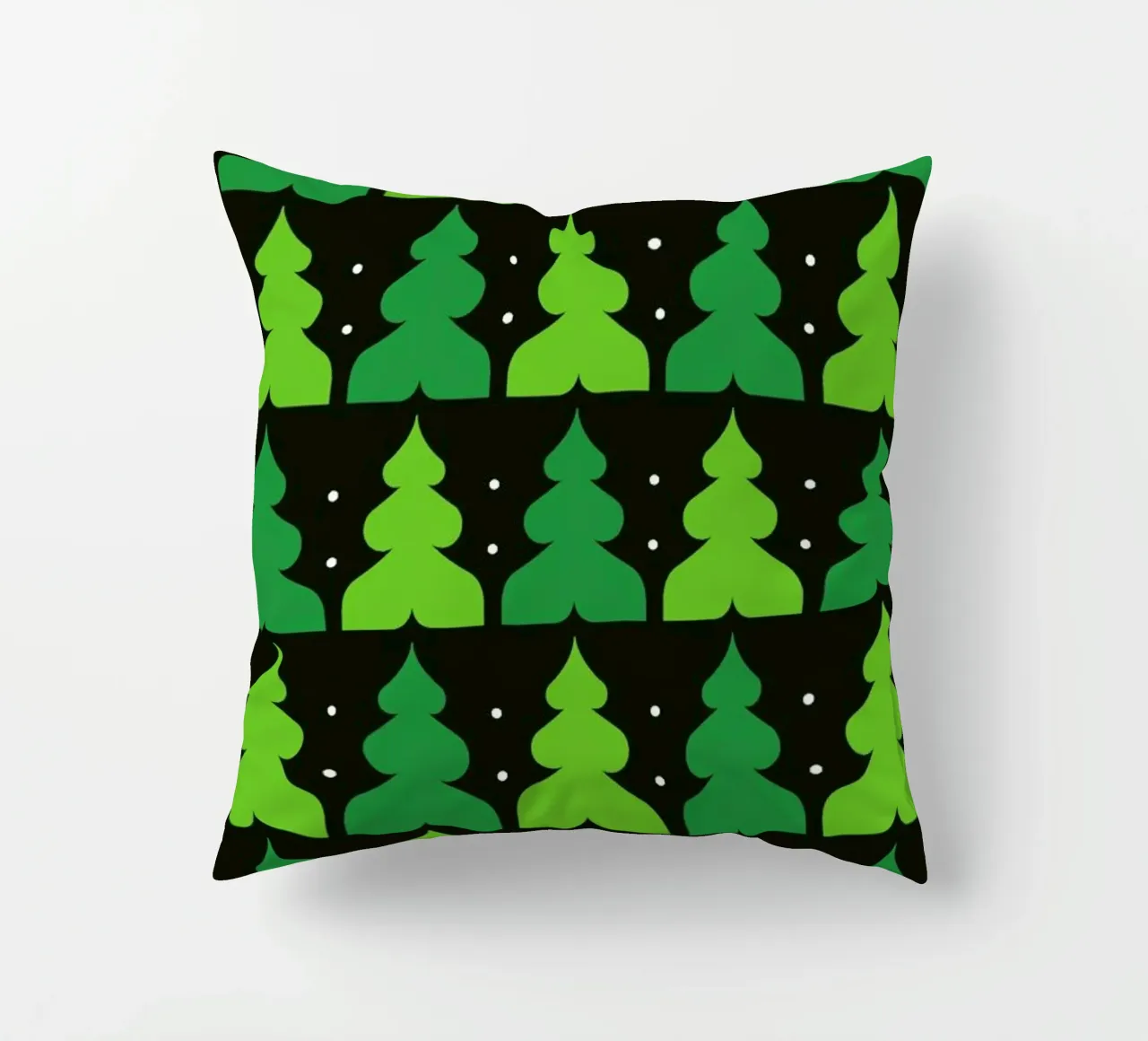 Green Christmas Forest cuscino da Bo Lundberg