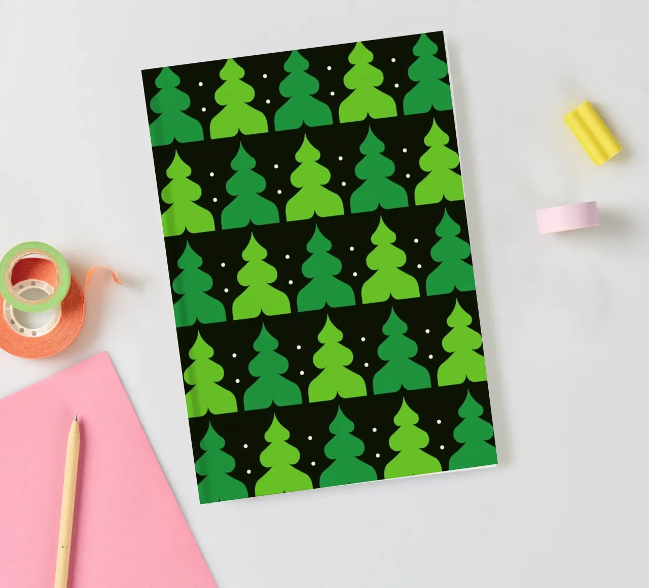 Green Christmas Forest carnet de notes de Bo Lundberg