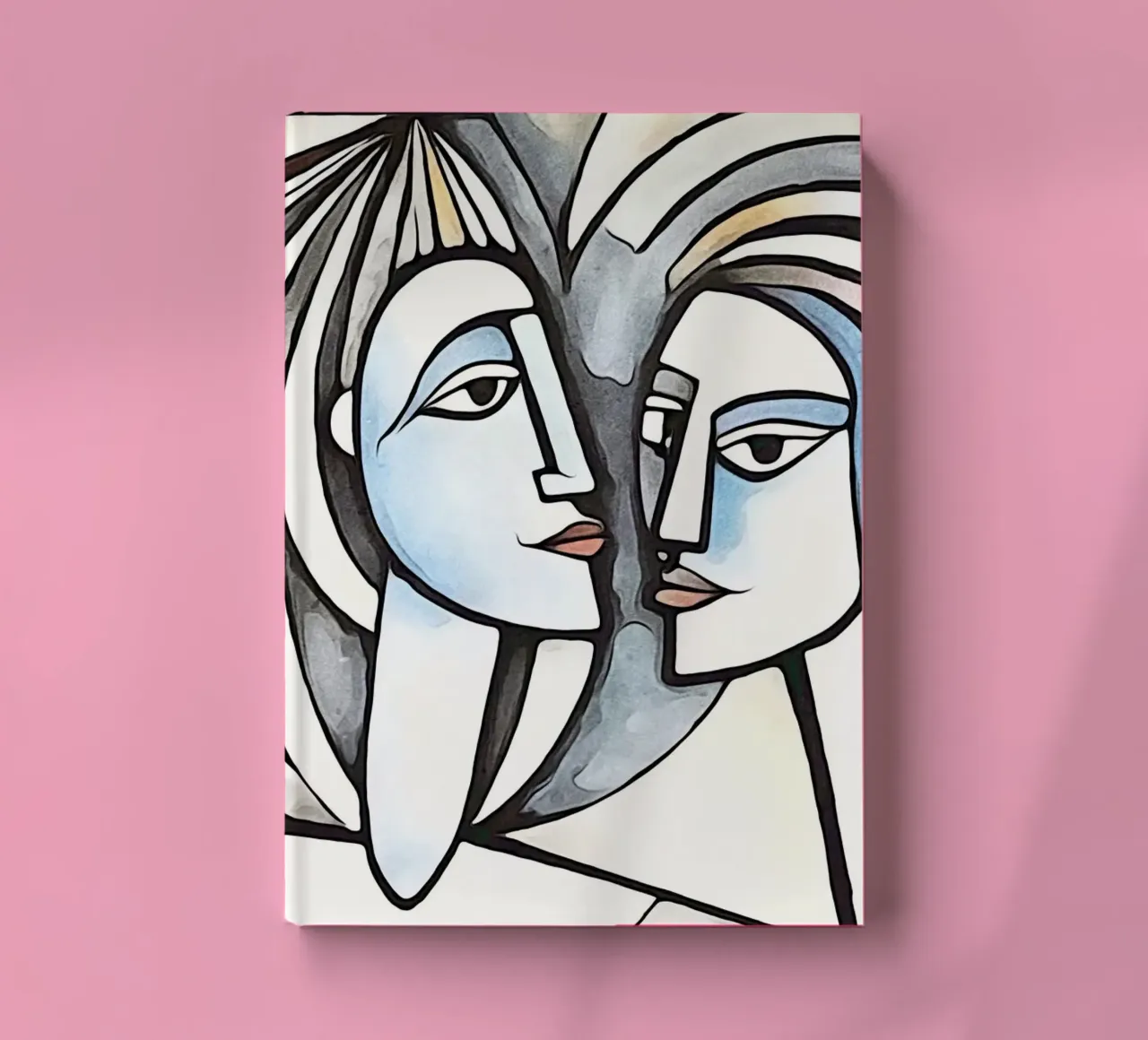 couples abstraits, motif 4 carnet de notes de ZAMART