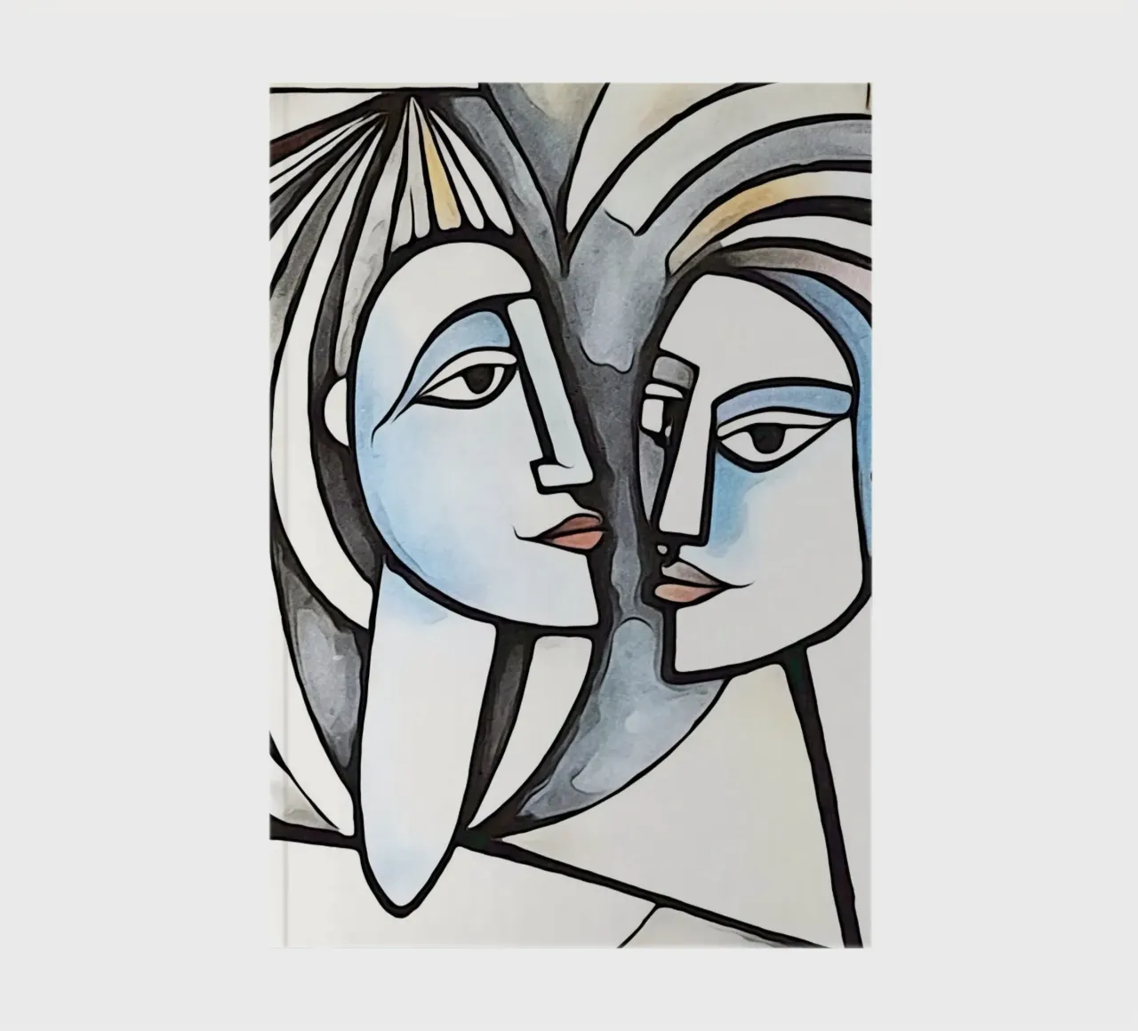 couples abstraits, motif 4 carnet de notes de ZAMART
