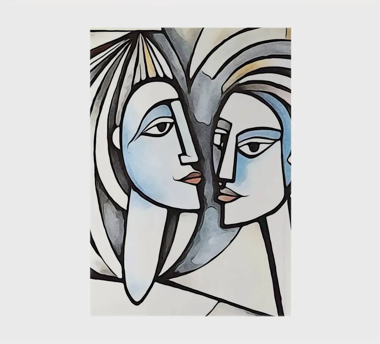 couples abstraits, motif 4 carnet de notes de ZAMART