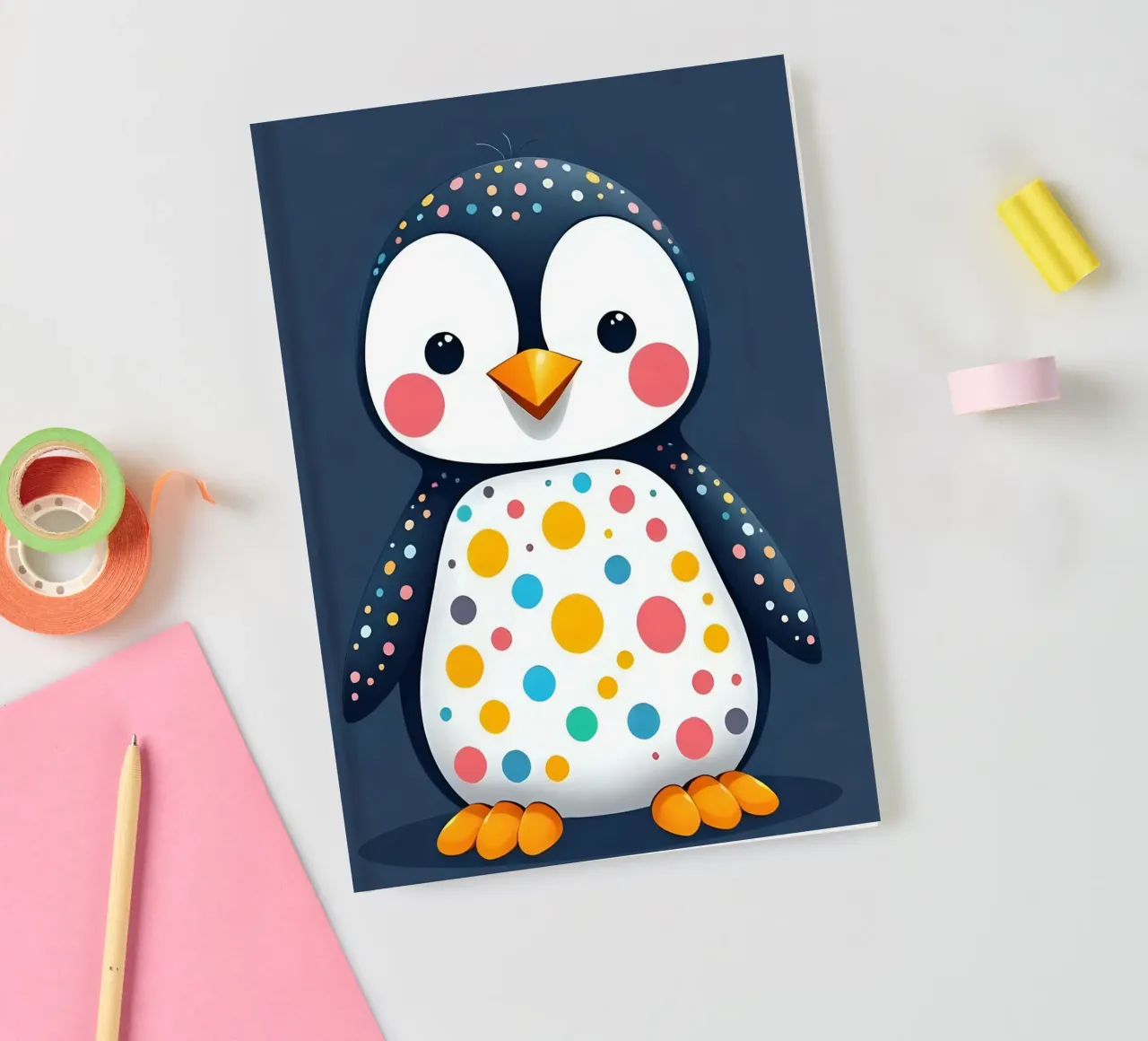 Pinguin_1 notebook by Tierisch bunt by LK