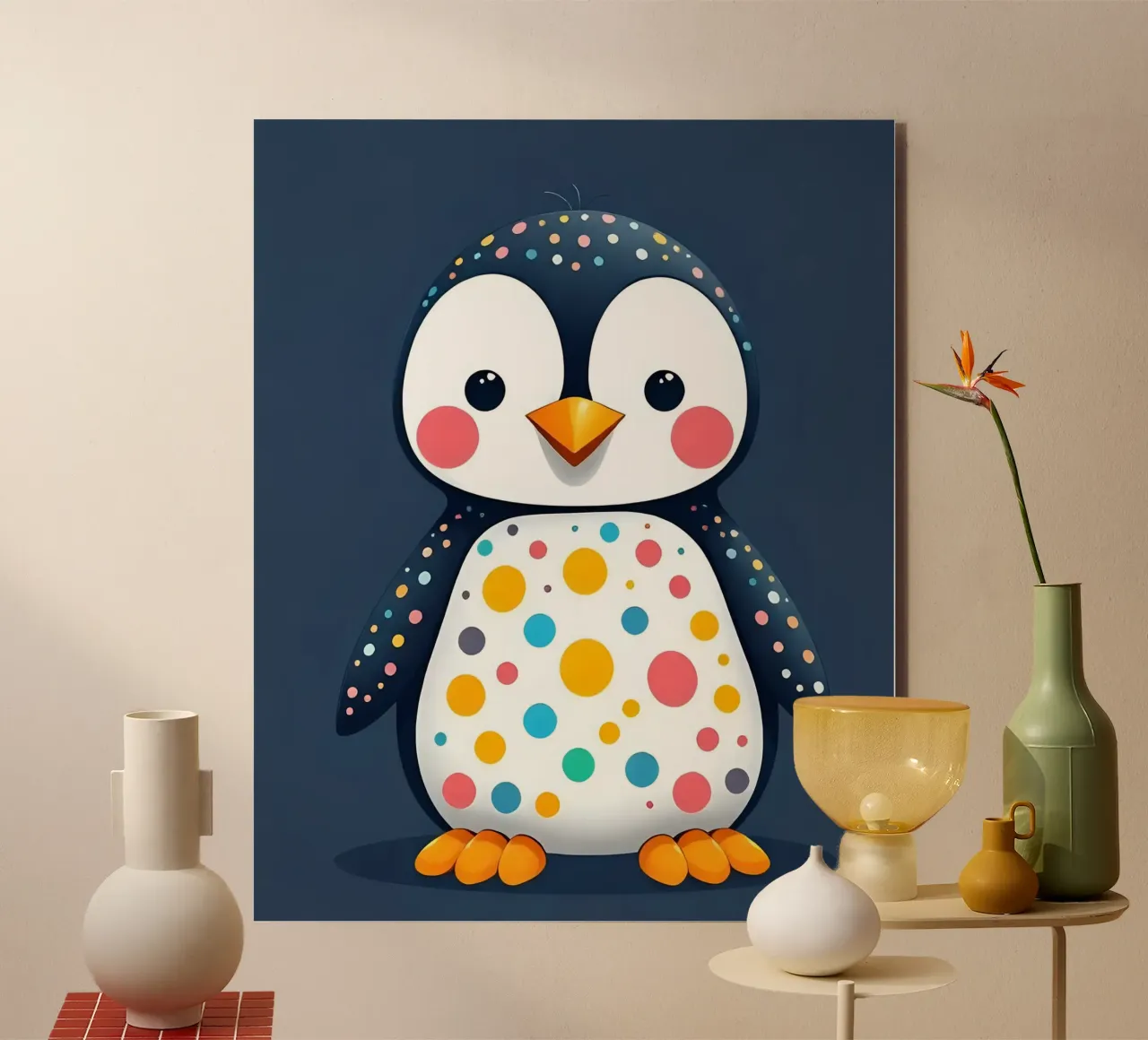 Pinguino_1 alluminio dibond da Tierisch bunt by LK