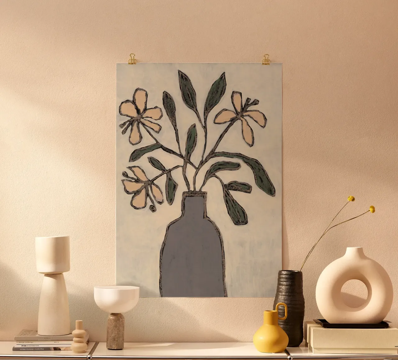 Echi di primavera poster con telaio in plastica da Alisa Galitsyna