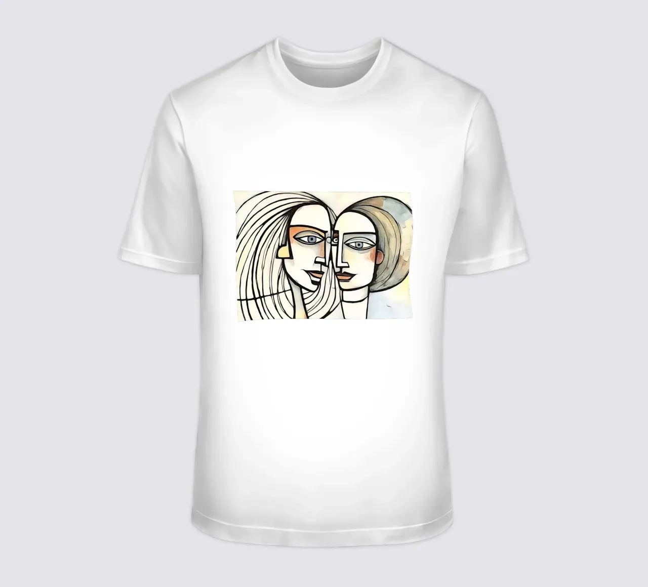abstract pairs, motif 5 t-shirt by ZAMART