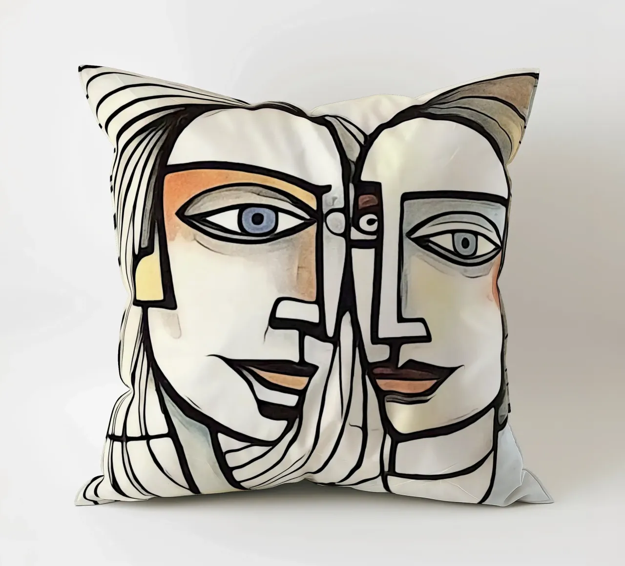 abstract pairs, motif 5 decorative cushion by ZAMART