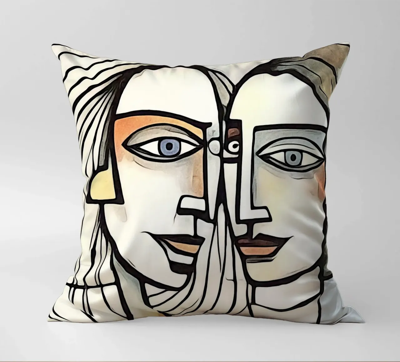 abstract pairs, motif 5 decorative cushion by ZAMART